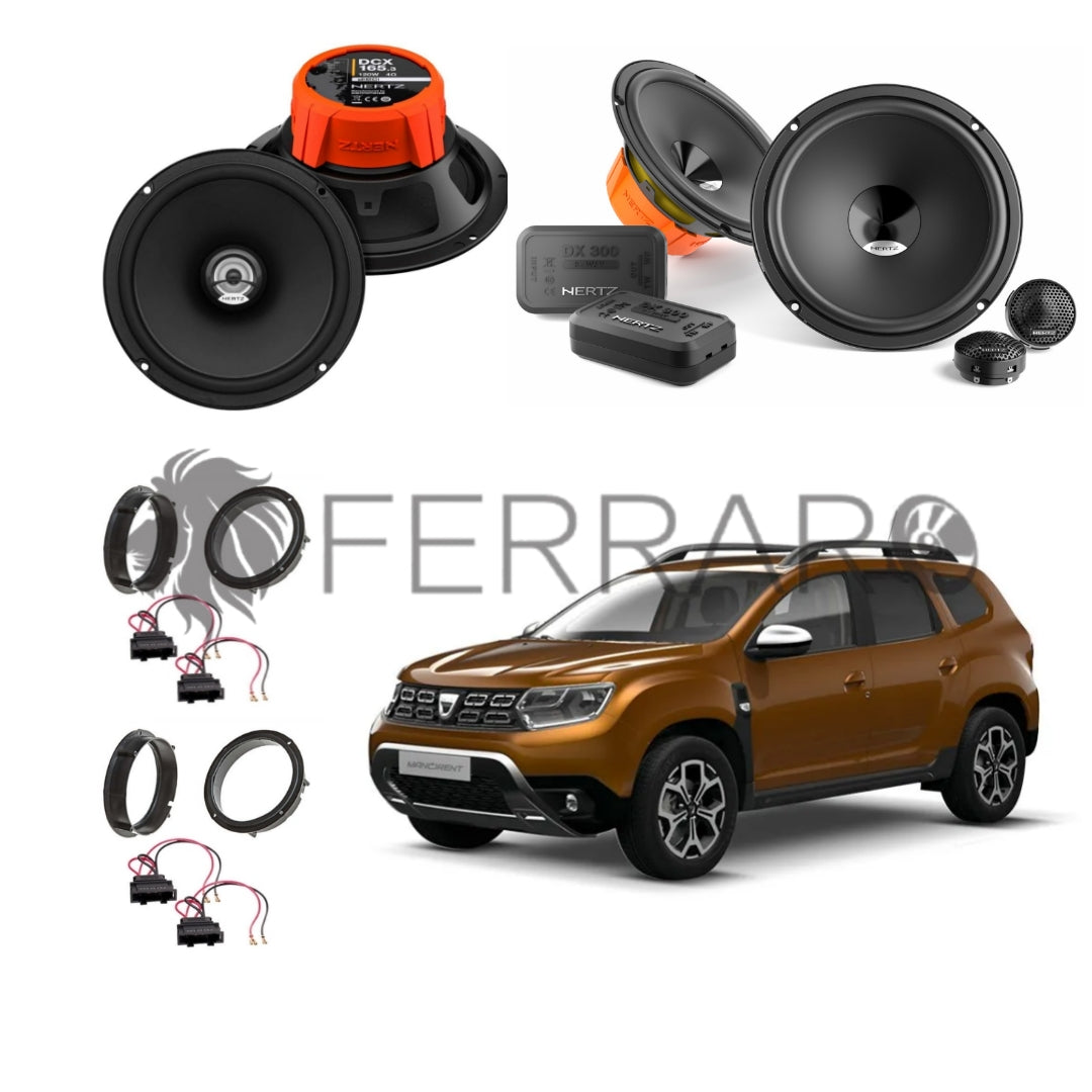 Hertz Kit 6 Casse | DSK 165.3 | DCX 165.3 | Ant/Post | Dacia Duster II dal 2017>