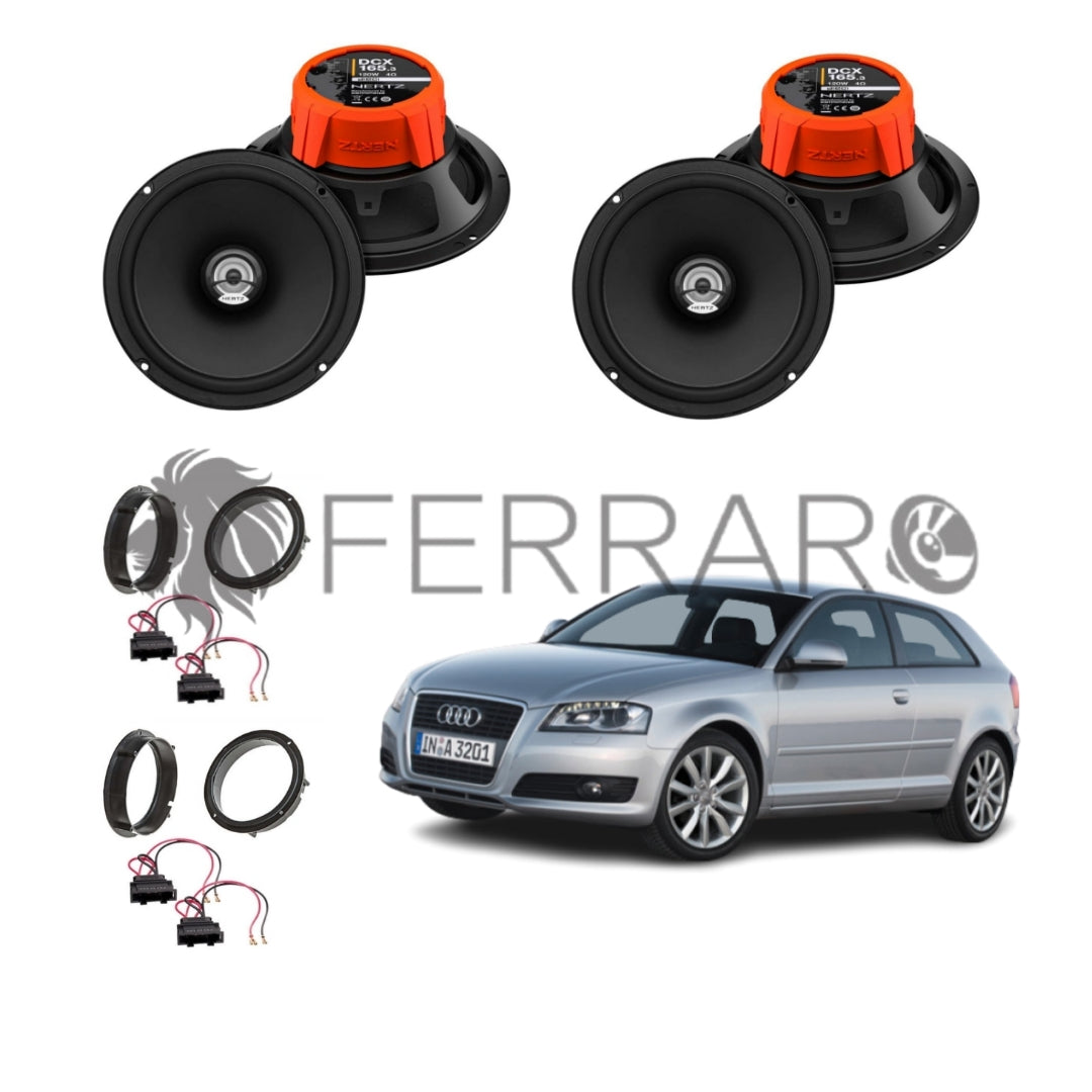 Hertz Kit 4 Casse | DCX 165.3 | Ant/Post | Audi A3 8P 3 Porte