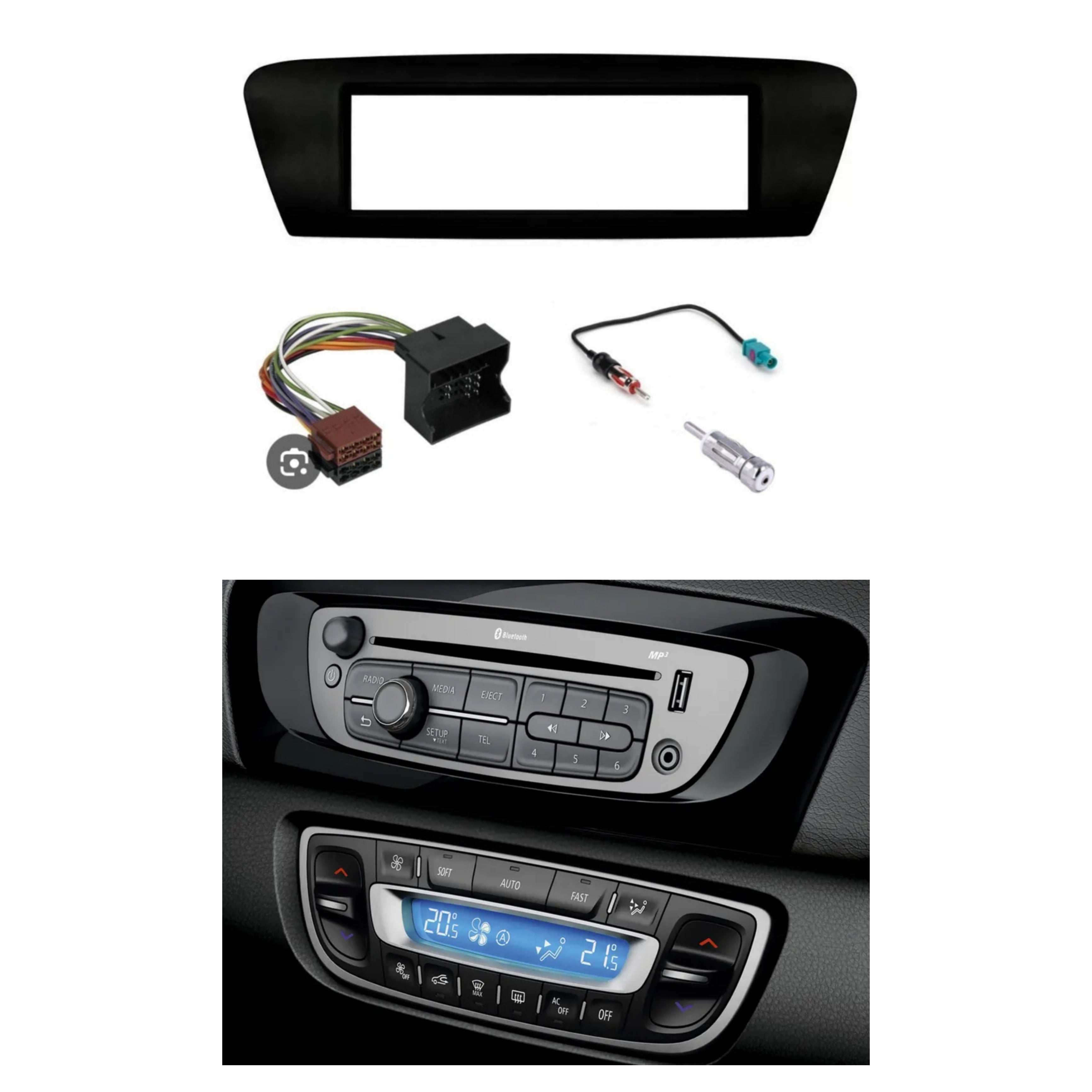 Kit Mascherina 1DIN | Renault Scenic | Grand Scenic | 2009-2012