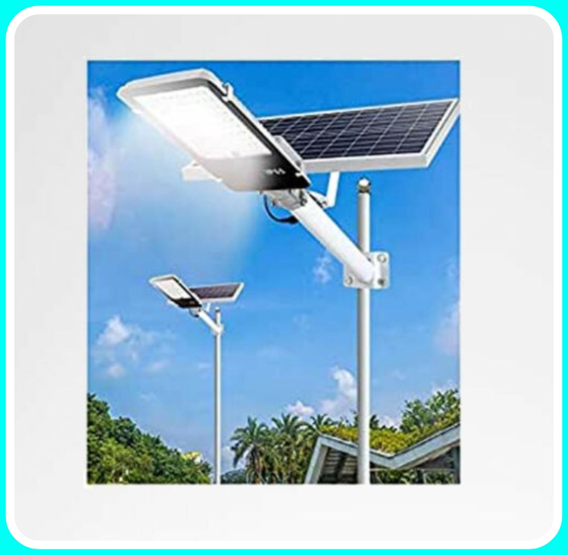 Faro 400w Led Pannello Solare Sensore Crepuscolare Faro LED 400W Con Pannello Solare - Sensore Crepuscolare E Telecomando Lampione Solare Led Esterno - Foto 2