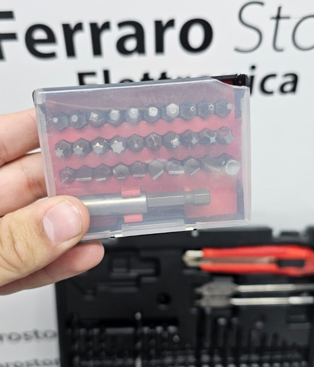 Trapano Avvitatore 77 pezzi, a Doppia Batteria, 12v, Valigetta Rigida