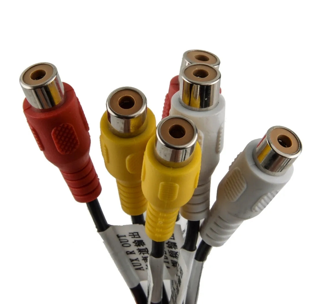 AUX IN/OUT RCA Cable Adapter - 20Pin Interface, suitable for Android Car Radios