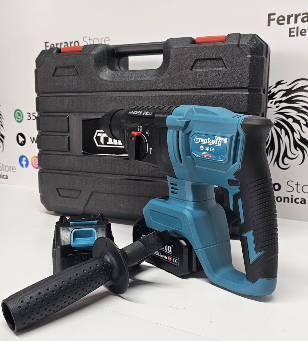 Professional Rotary Hammer 68v - Dual Battery, Rotary Hammer, Demolition Machine, Chiseller, SDS Plus