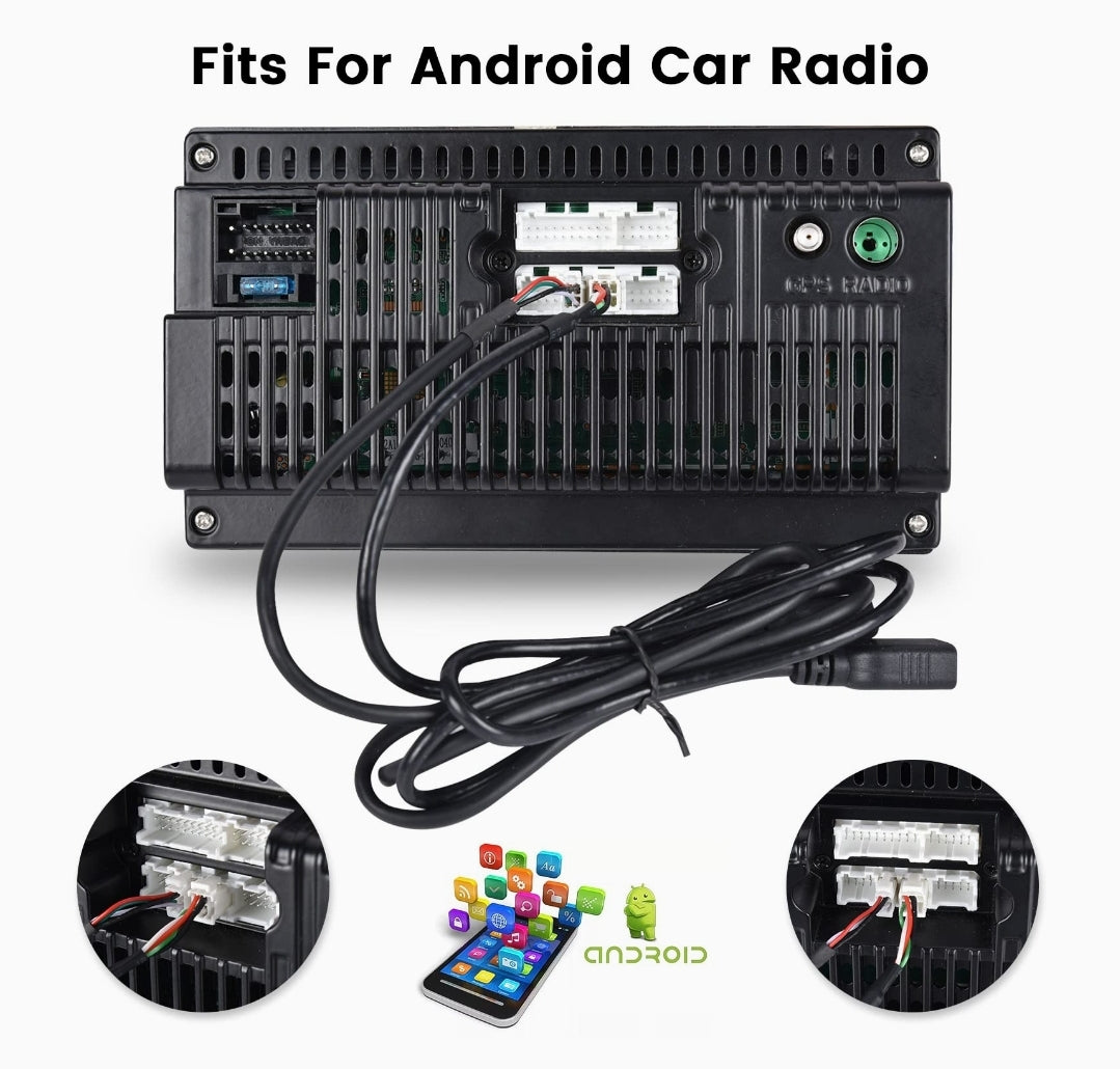USB Cable Adapters 2PCS - For Cars, 4 Pin and 6 Pin Suitable for Android Car Radios, USB Adapter