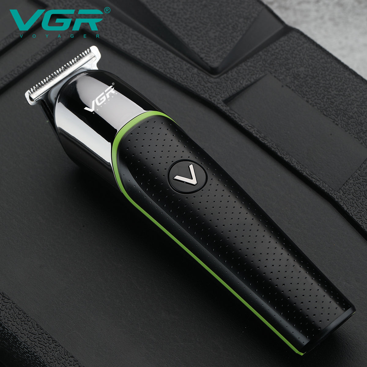 VGR Rasoio Professionale | Barba | Ricaricabile senza Fili | con Pettini Guida | USB | V-191