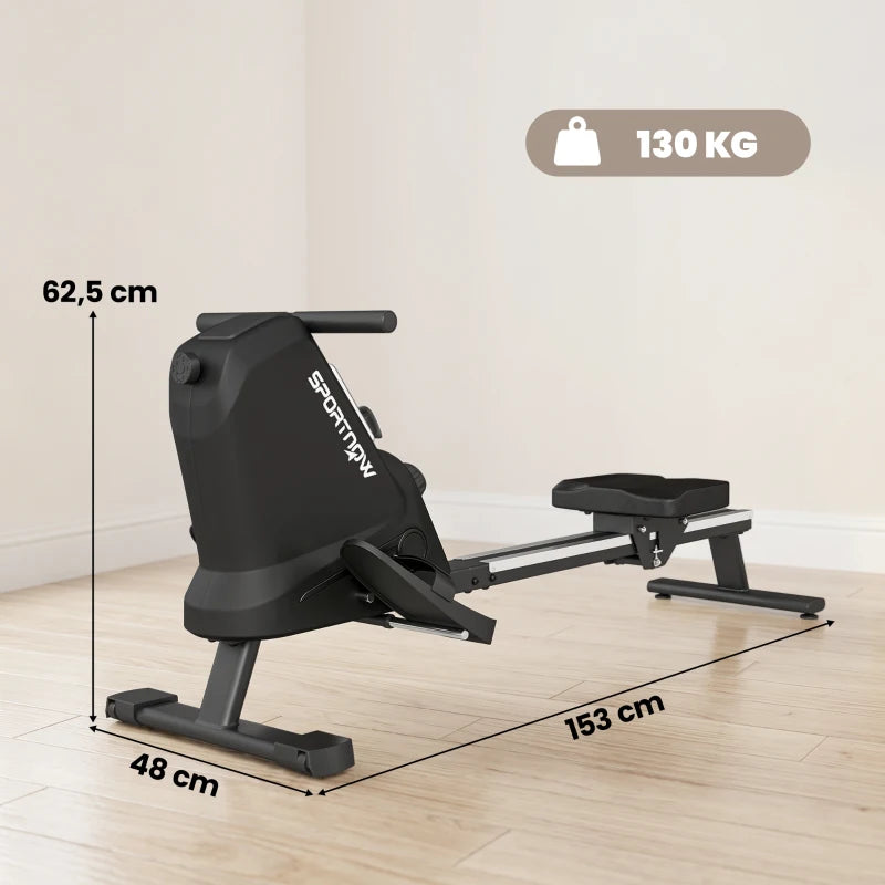 SPORTNOW Vogatore, 16 livelli resistenza magnetica, binario alluminio, Bluetooth, compatibile APP.