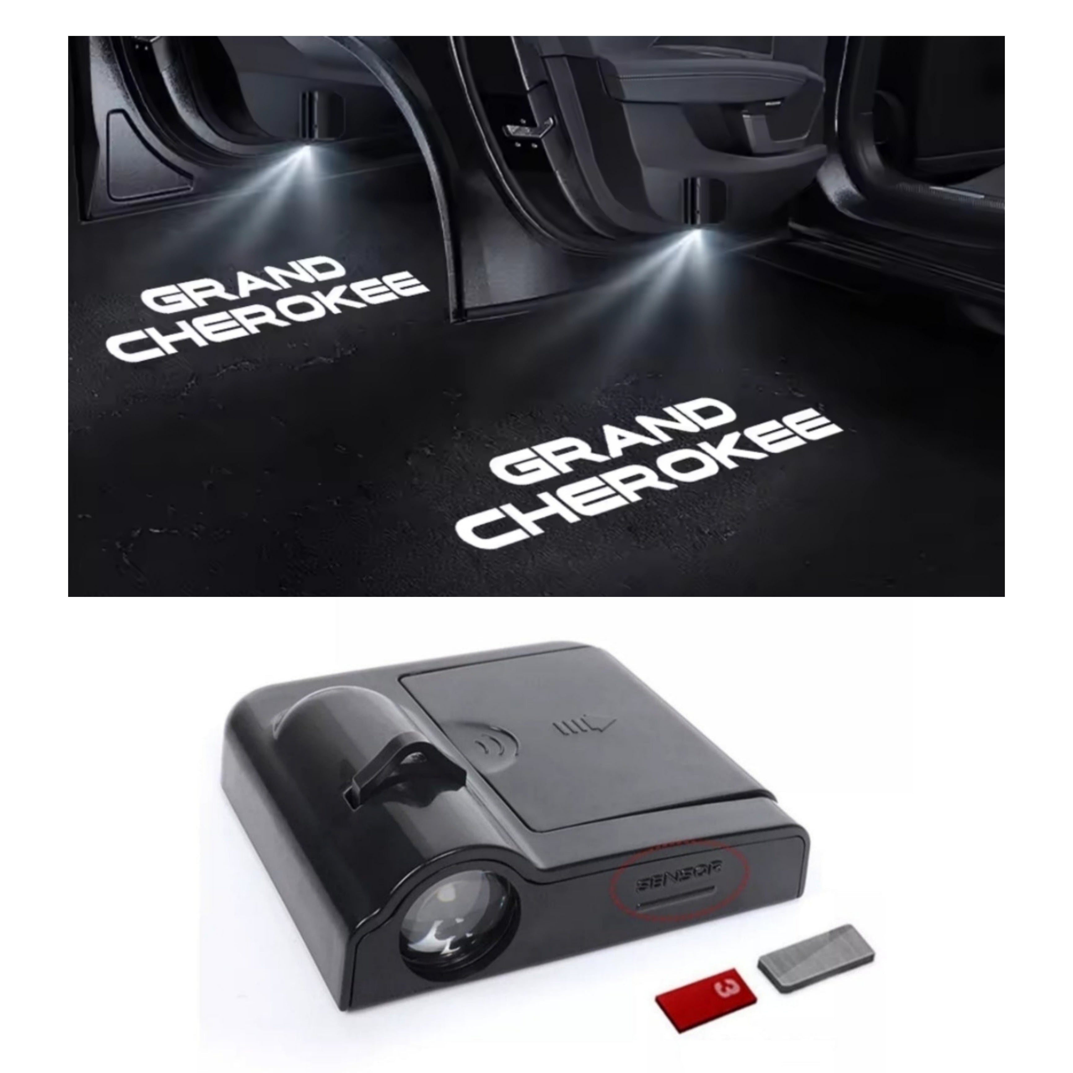 Luce Cortesia Jeep Grand Cherokee | Universale | Adesivo | Batteria (NO INCL.)
