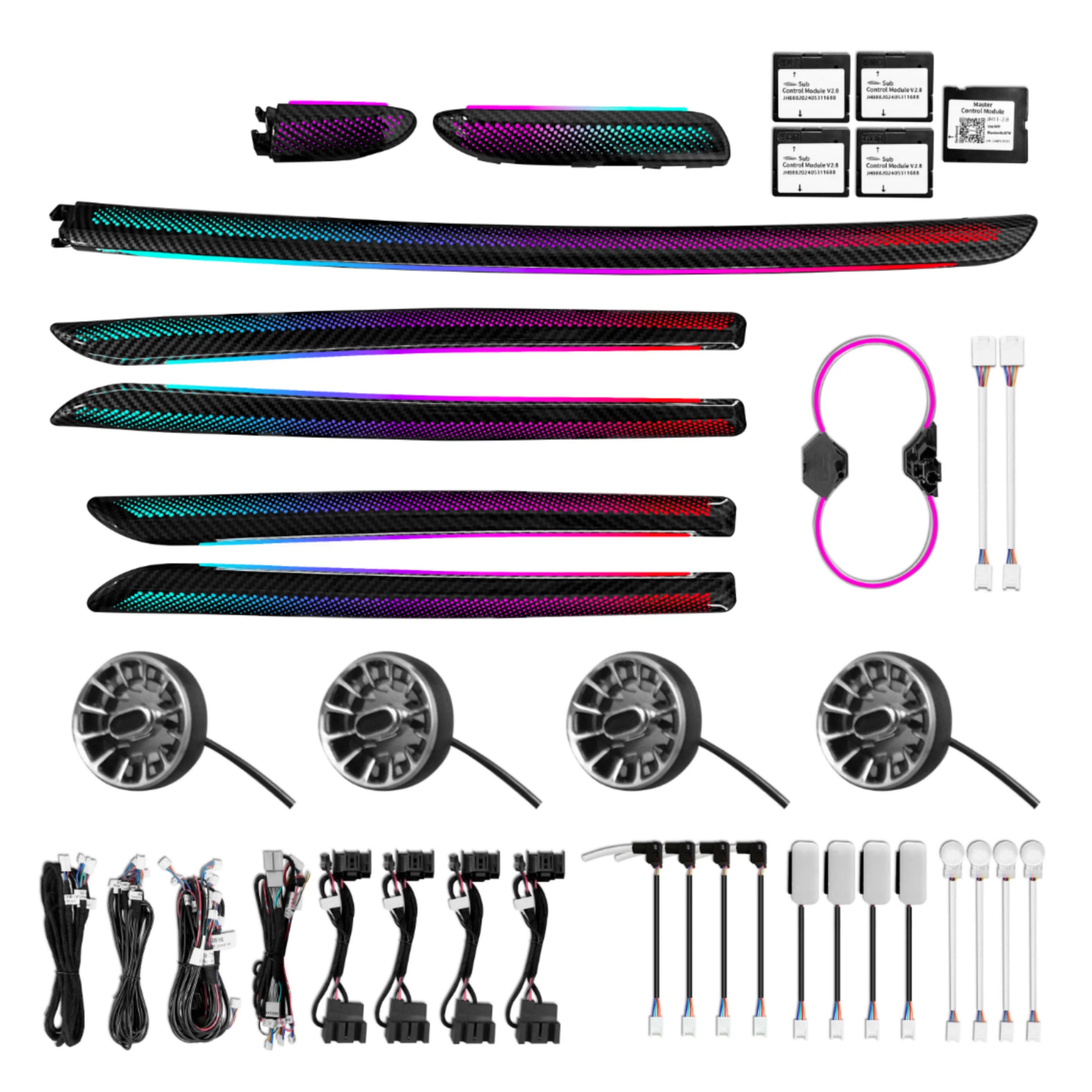 Ambient Light per Audi A3, S3, RS3 (2013-2020), 64 Colori RGB