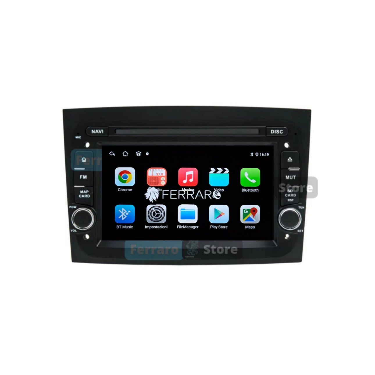 Autoradio per Fiat Doblo 7" | 2015-2023 | Android | Bluetooth | CarPlay | Android Auto | 4GB/8GB Ram