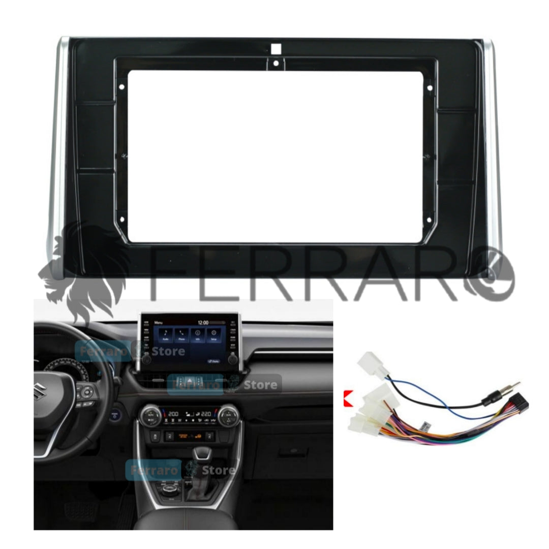 Kit Montaggio Autoradio 10.1"Pollici Toyota RAV4 (2019-2025) Mascherina, Cablaggio Autoradio Android