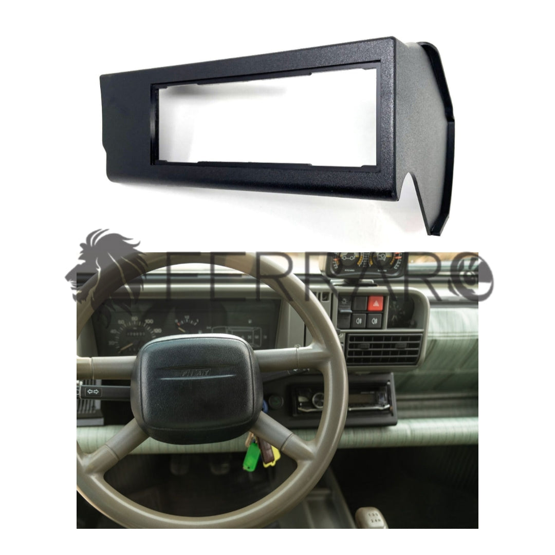 Car Radio Panel, 1DIN, Fiat Panda up to 2003, Grey