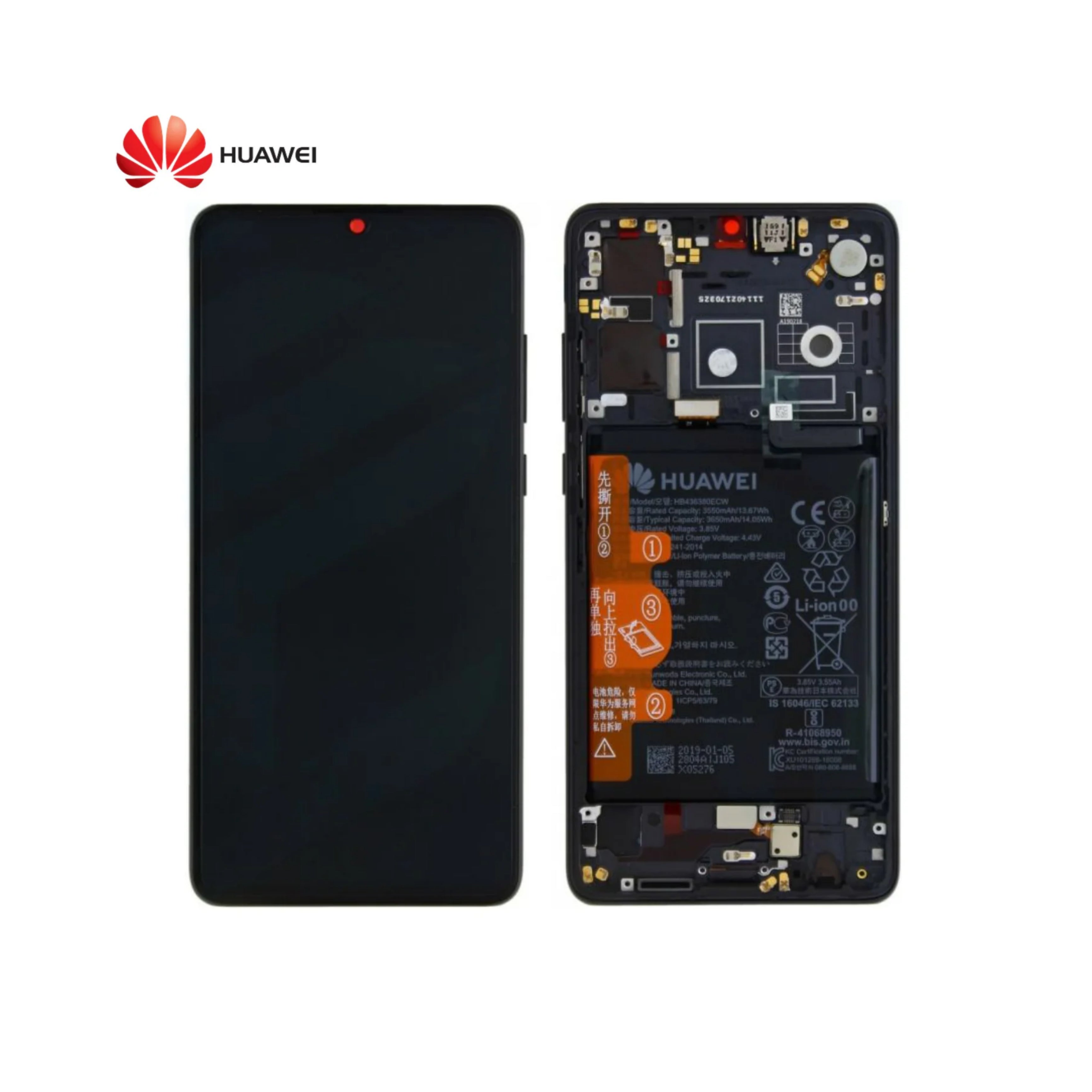 Huawei Display Originale | P30 2019, Black (New Version)