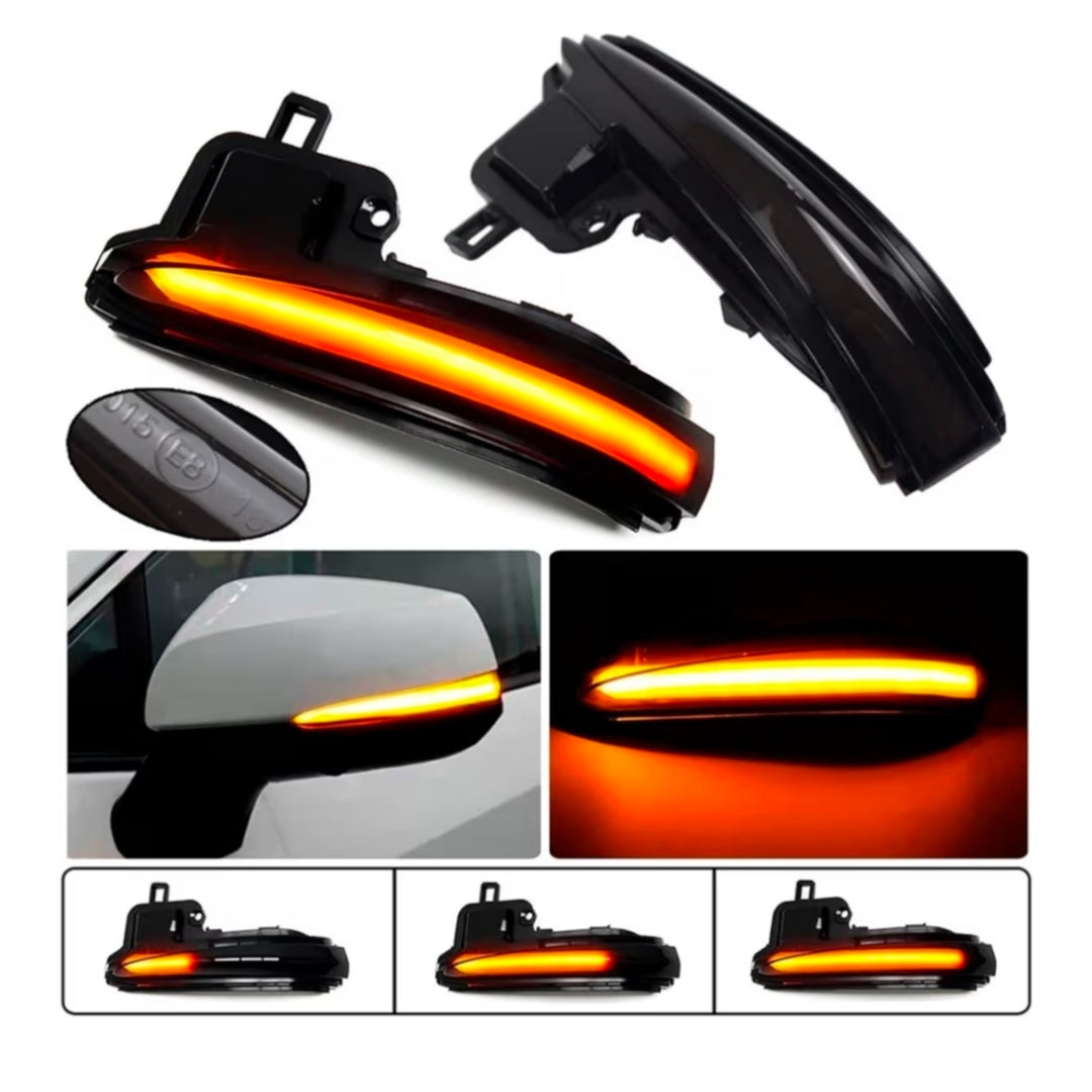 Specchietti Laterali Led per Skoda Per Toyota (Compatibilità in Descrizione), Plug and Play