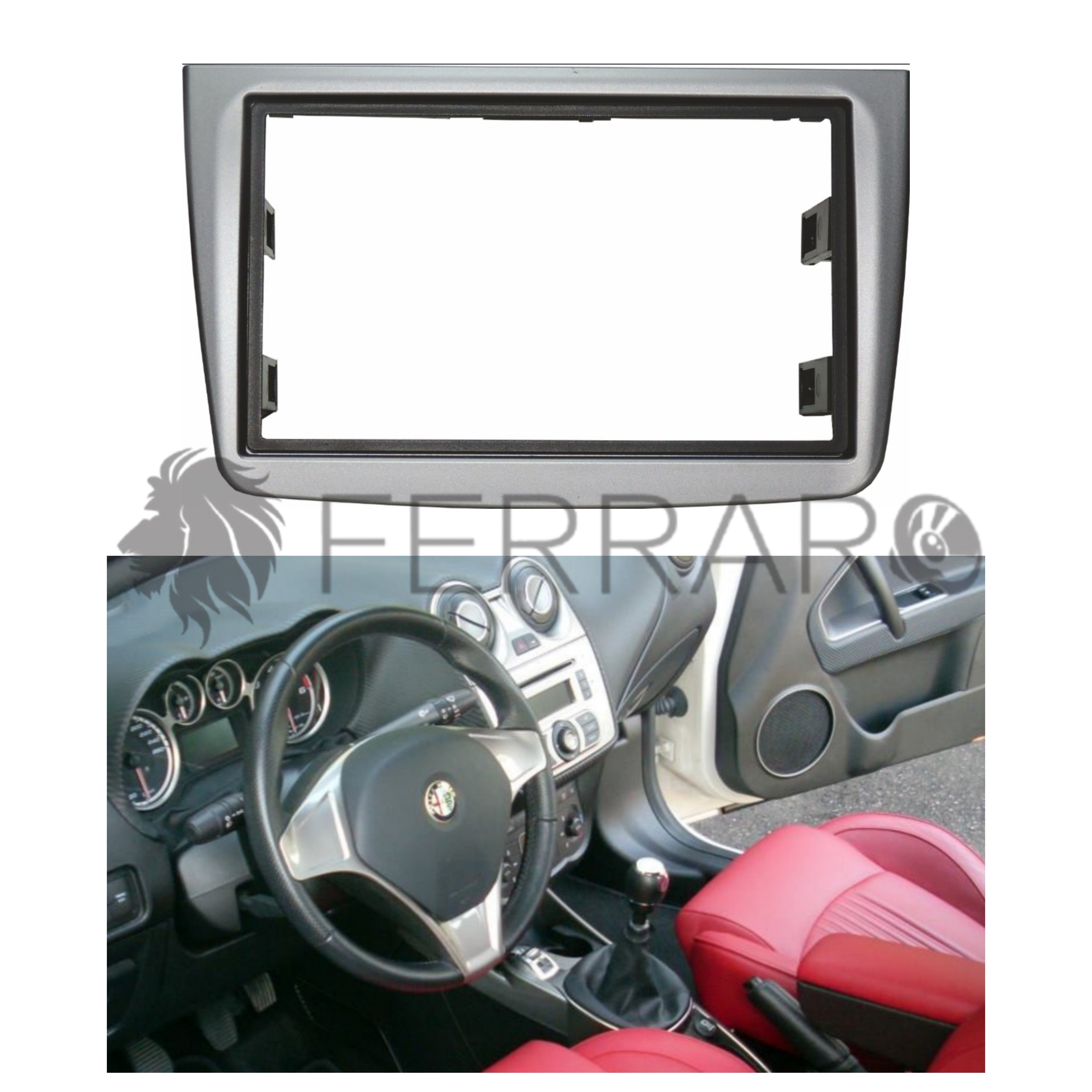 Mascherina 2DIN No Cornice | AlfaRomeo Mito dal 2008>