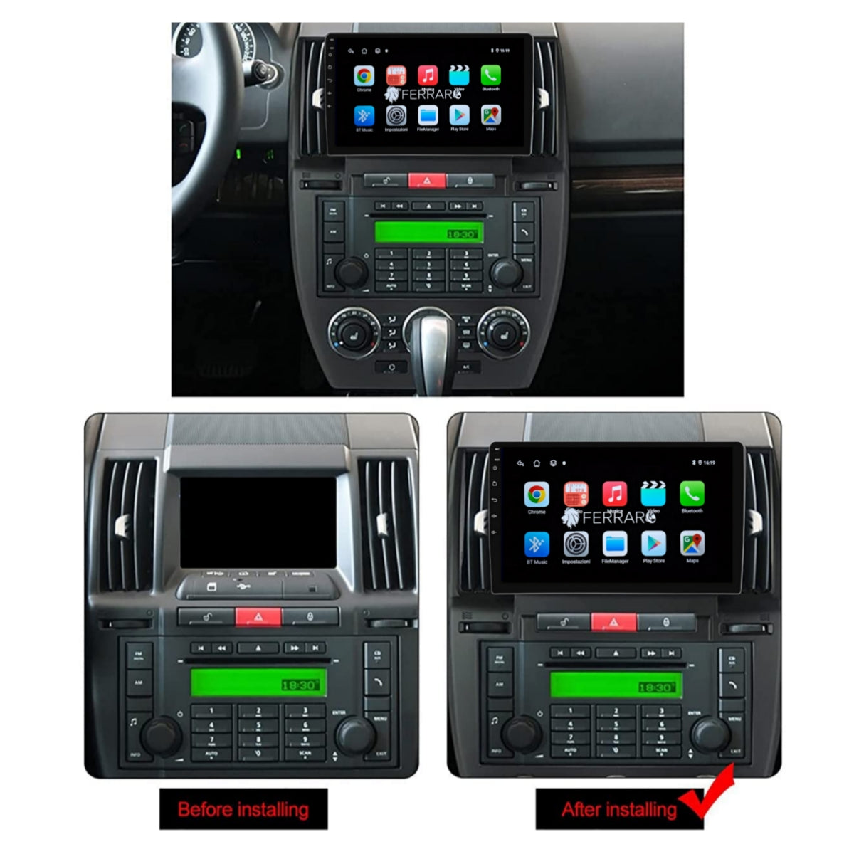 Autoradio per Land Rover Freelander 2 9" | 2007-2012 | Android | Bluetooth | CarPlay | Android Auto | 2GB/4GB/6GB/8GB Ram