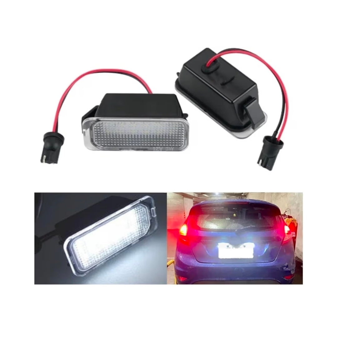 Set Luci Targa a Led per Ford Fiesta, Focus, Max, Mondeo, Kuga, Galaxy (Compatibilità in Descrizione) , Plug and Play