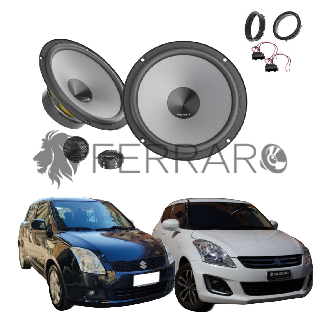 Hertz Kit 4 Casse | K 165 | Ant o Post | Suzuki Swift IV | V (2003-2017)
