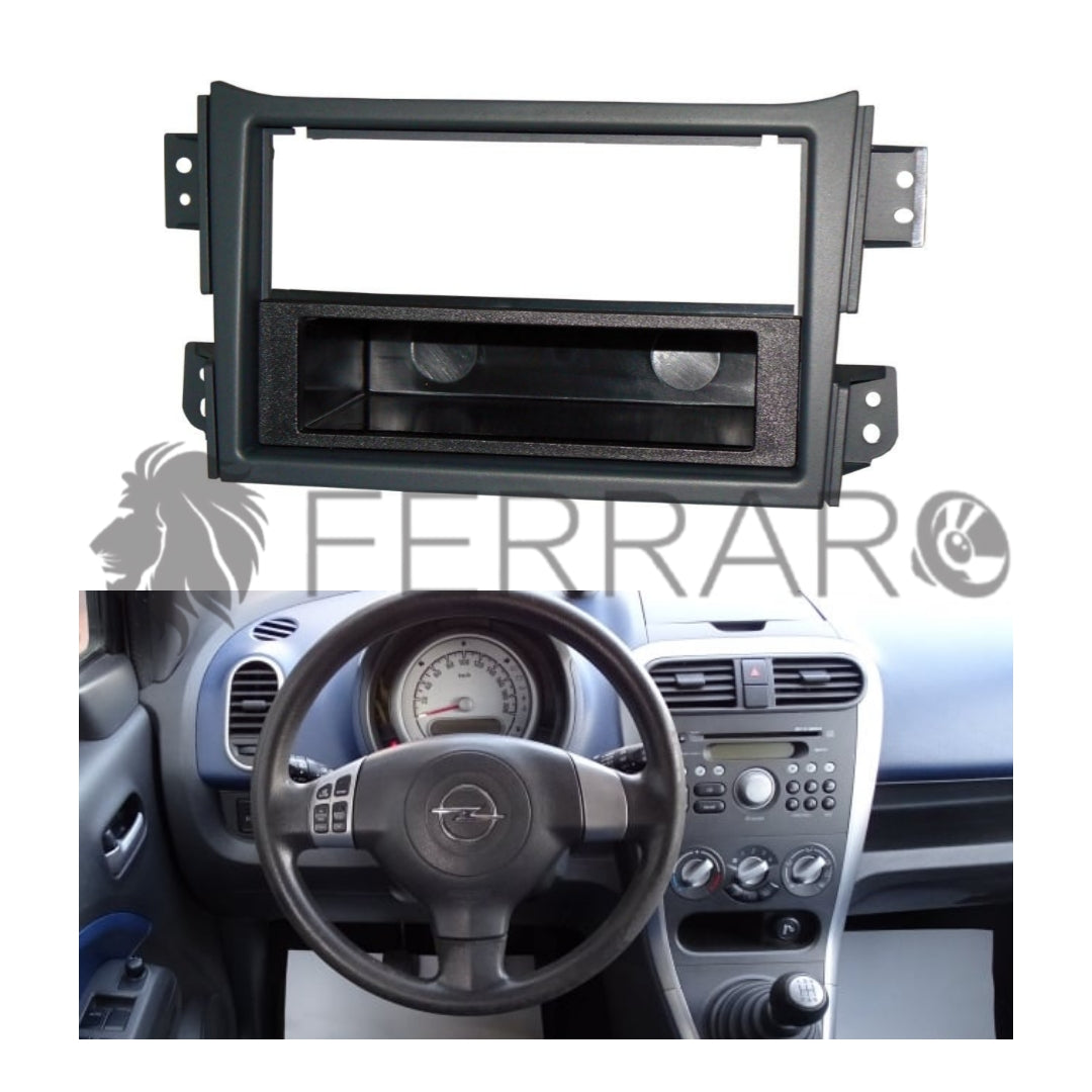 Mascherina 1DIN con Cassetto | Opel Agila, Suzuki Splash dal 2008>