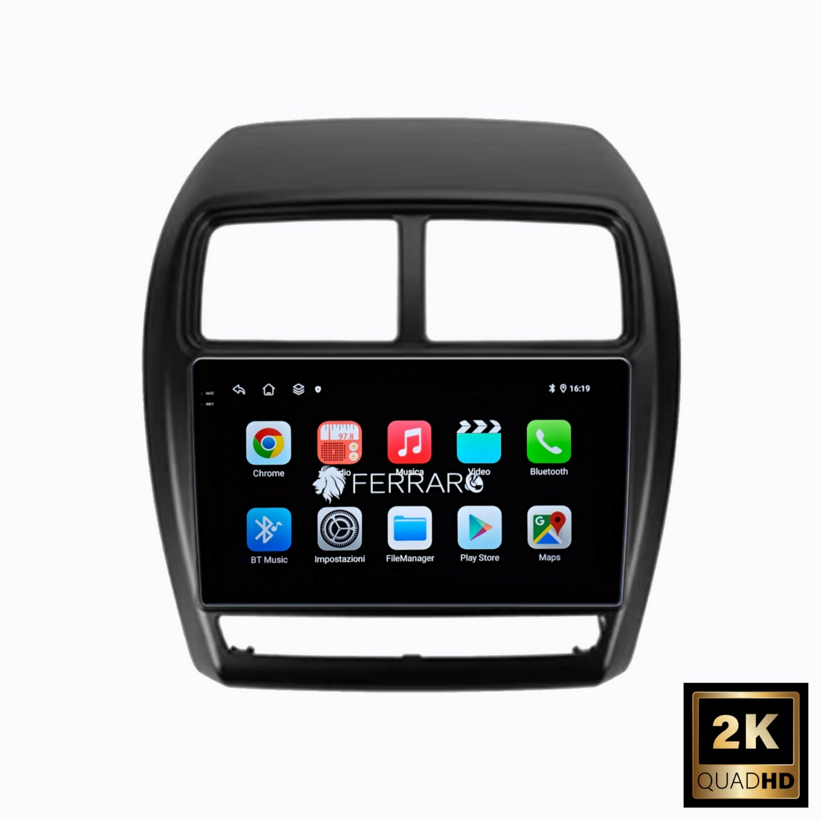 Autoradio per Mitsubishi ASX 9" 2K | 2016-2019 | Android | Bluetooth | CarPlay | Android Auto | 12/256GB Ram
