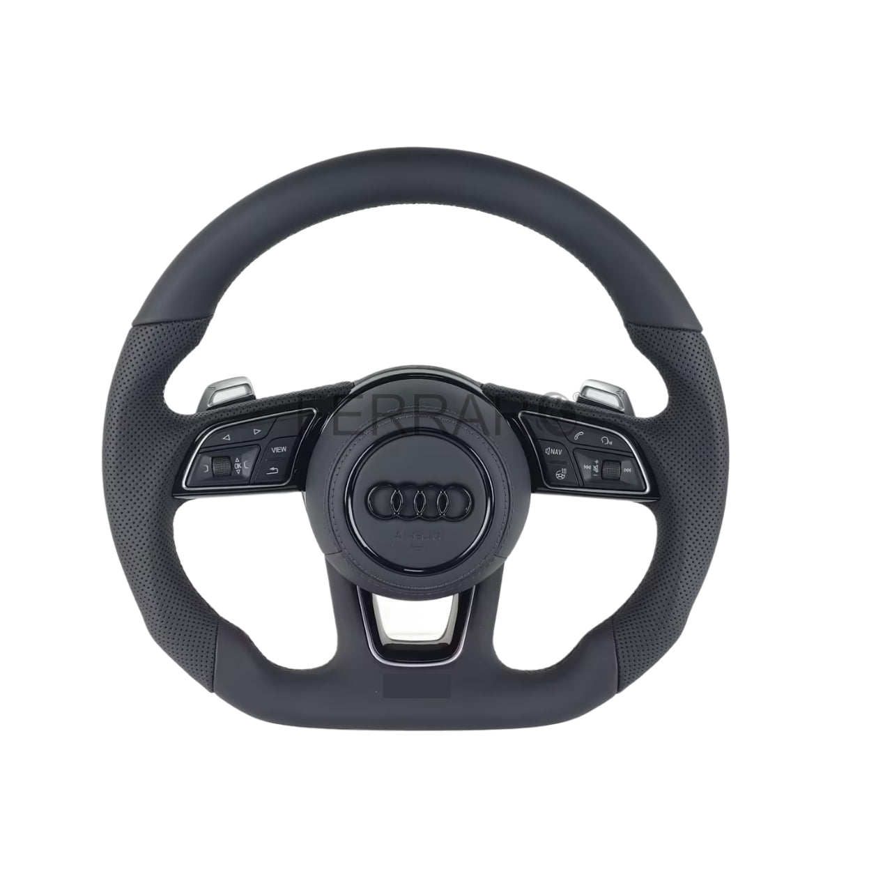 (PRENOTA) Volante per Audi, Pelle, Cucitura Nera, S