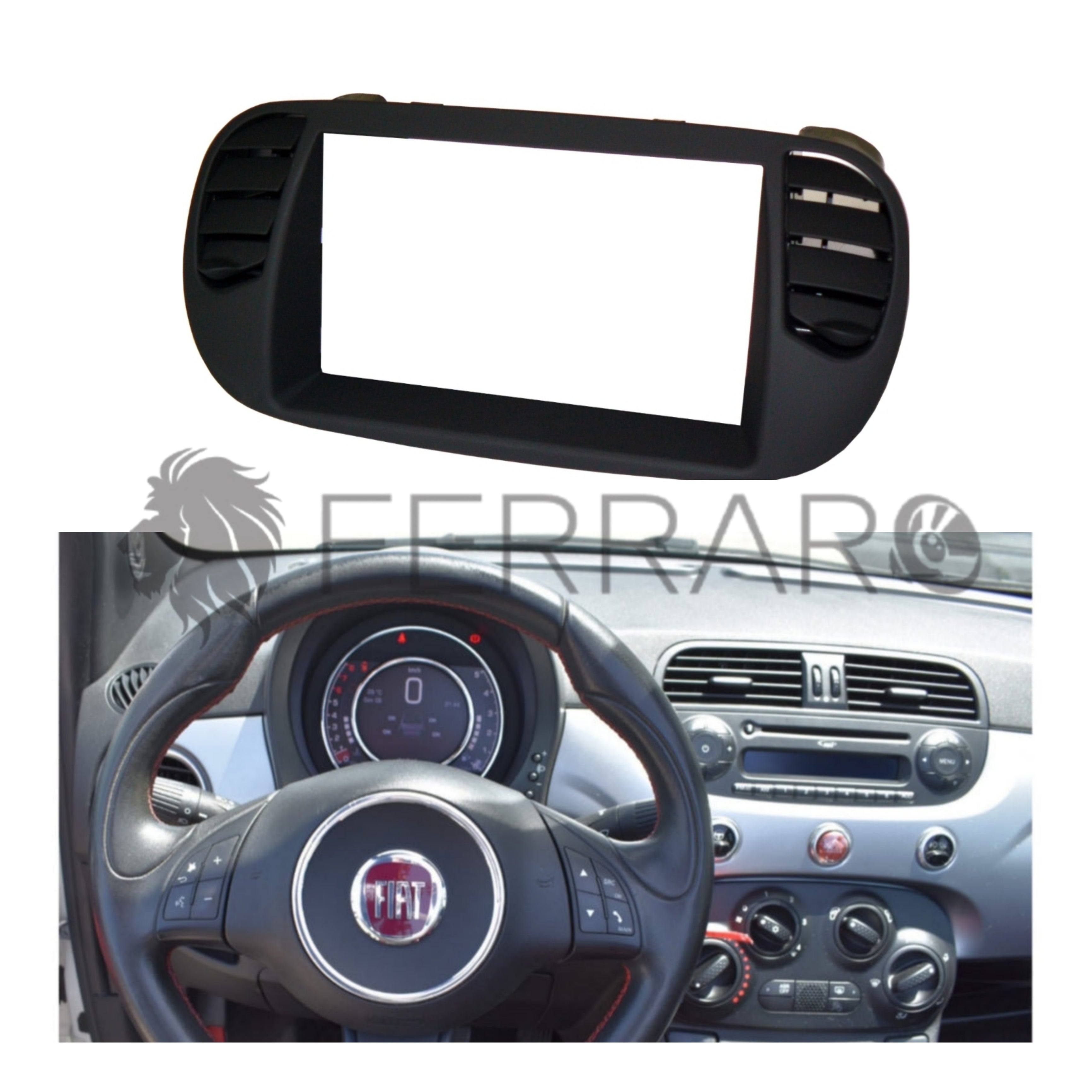 Mascherina 2DIN | Fiat 500s (2007-2015)