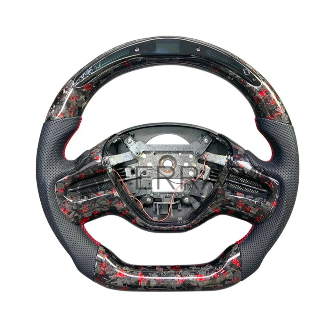 Volante Sportivo per Honda Civic (2011-2017), Carbonio, Customizzato in Pelle