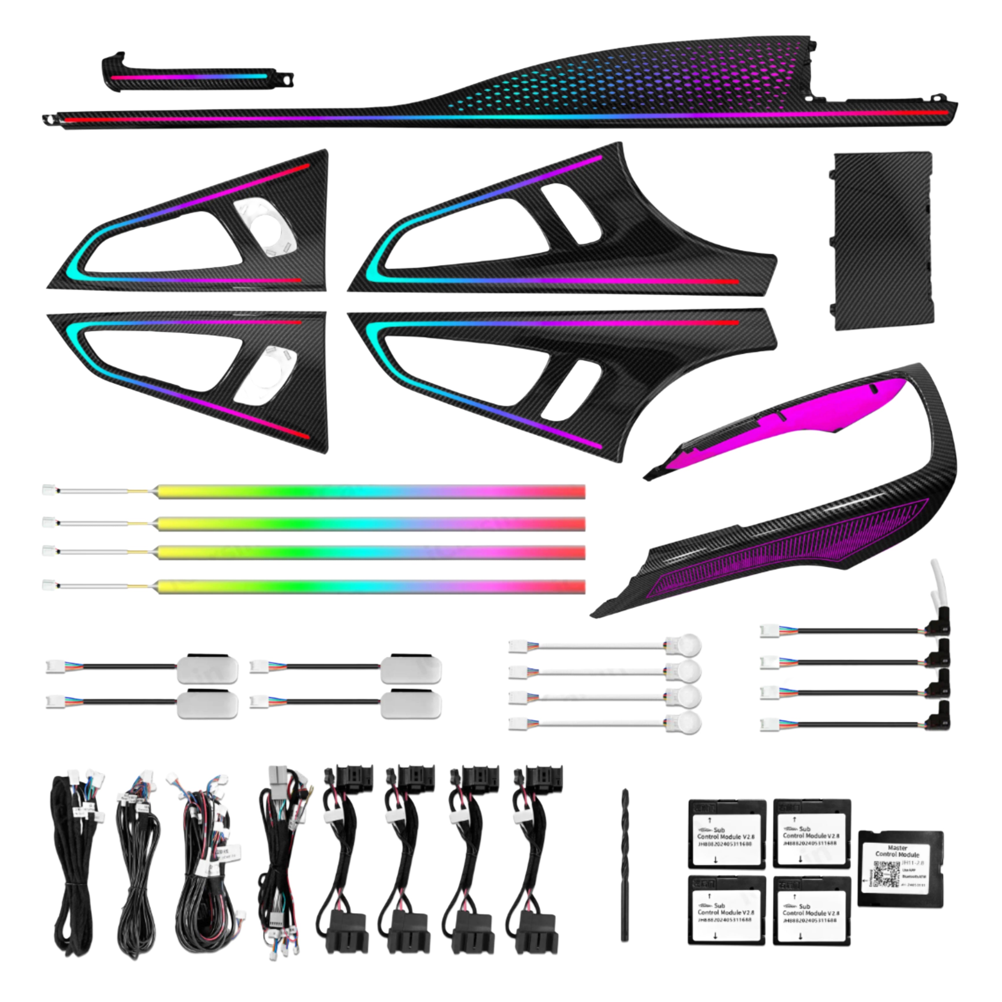 Ambient Light per Audi A7 C7 (2011-2018), 64 Colori RGB