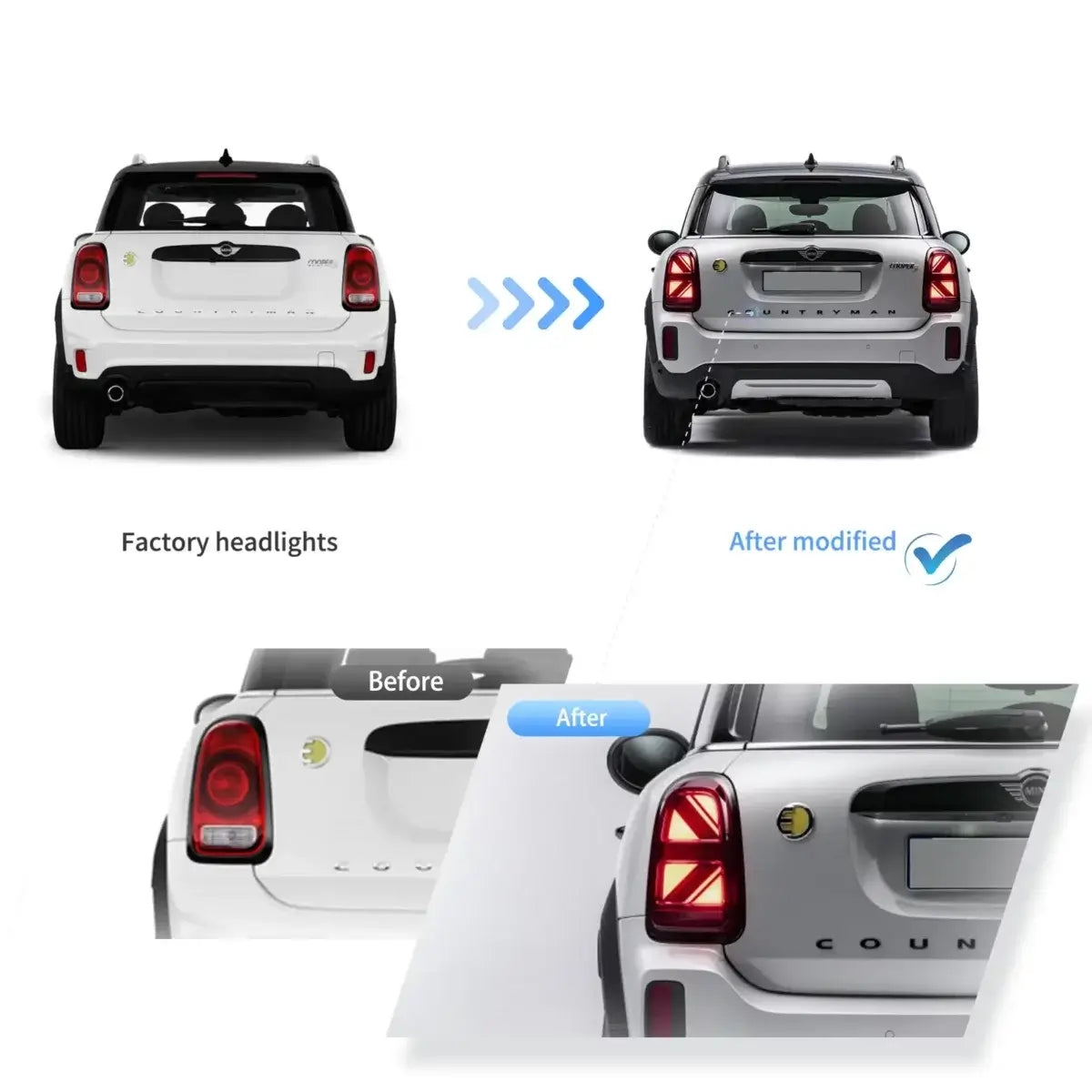 Fanali Posteriore Completo per BMW Mini Countryman F60 (2017-2023) a LED