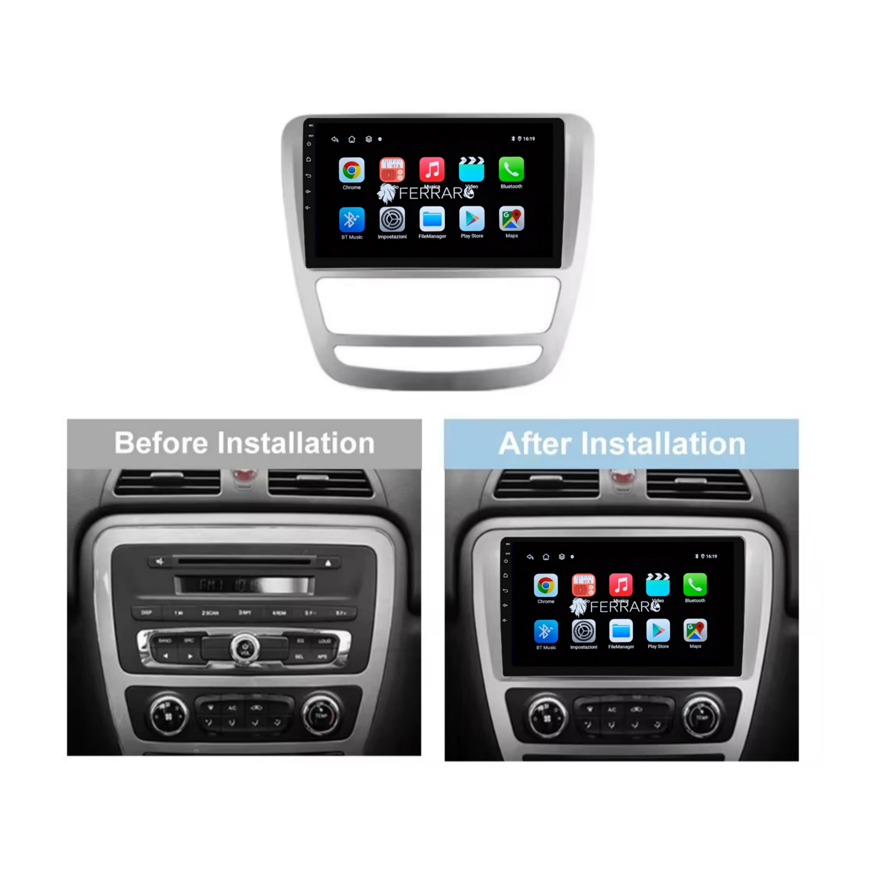 Autoradio per Evo Cross 4 9" (2022-2026) Android, Bluetooth, CarPlay, Android Auto, 2GB/4GB/6GB/8GB Ram