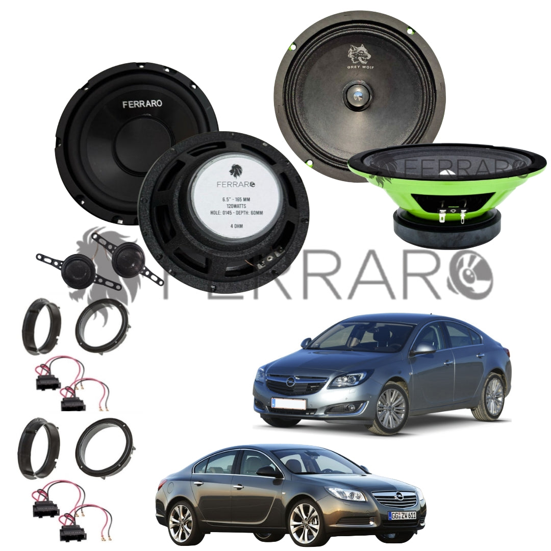 FerraroStore Kit 6 Altoparlanti | PV165.3 | ASK-165.2 | Ant/Post | Opel Insignia (2008-2017)