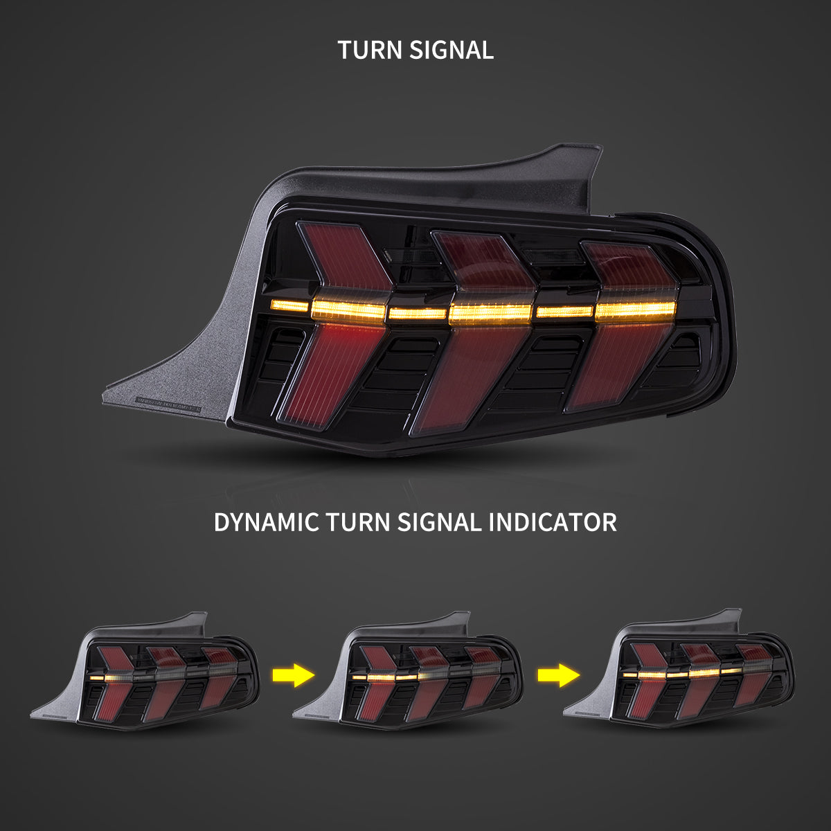 Fanali Posteriore Completo per Ford Mustang 5ª Serie (2010-2012) a LED