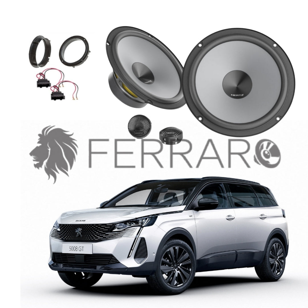 Hertz Kit 4 Casse | K 165 | Anteriori | Peugeot 5008 2ª Serie (Dal 2016>)