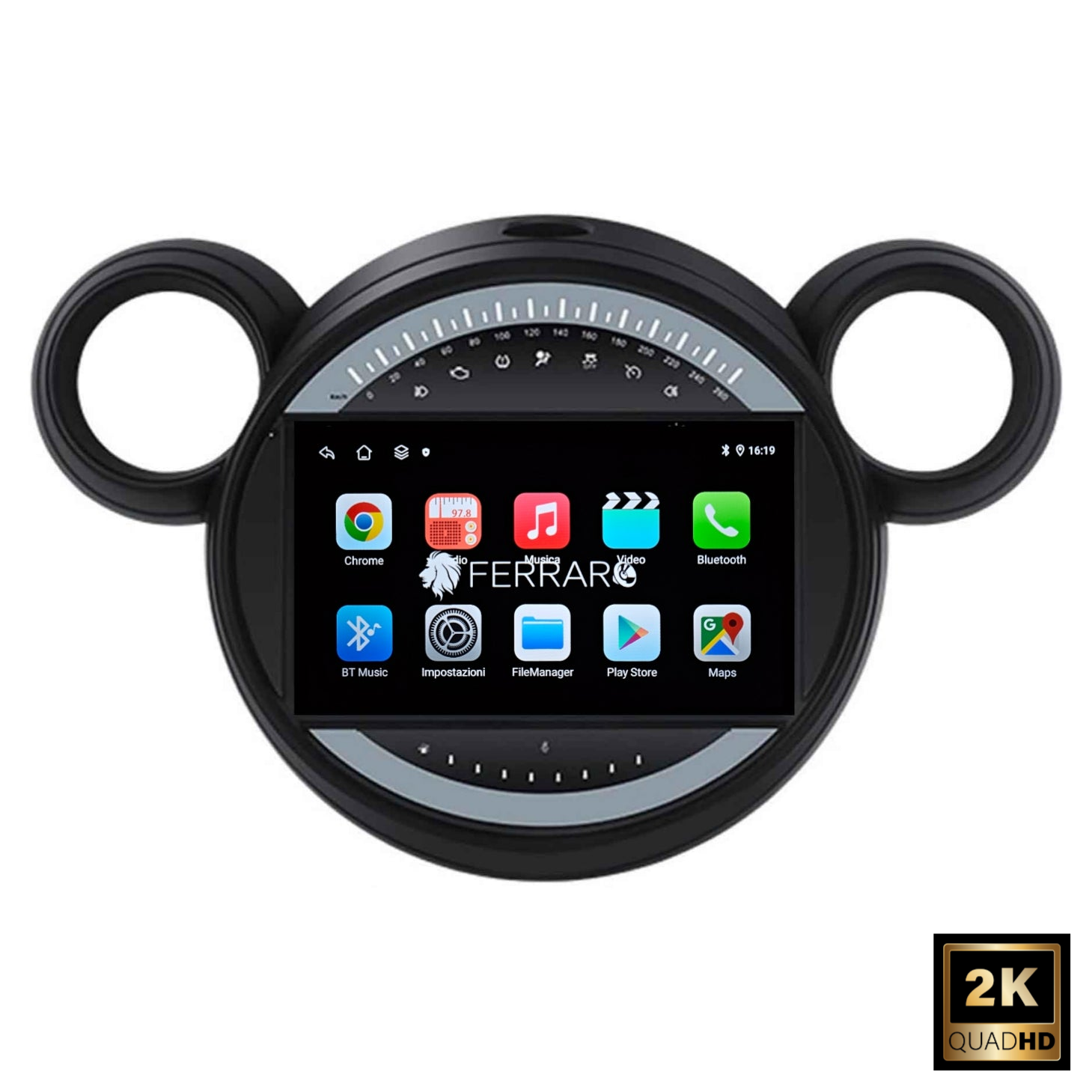 Autoradio per Mini Countryman R60 9" 2K | 2010-2016 | Android | Bluetooth | CarPlay | Android Auto | 12/256GB Ram