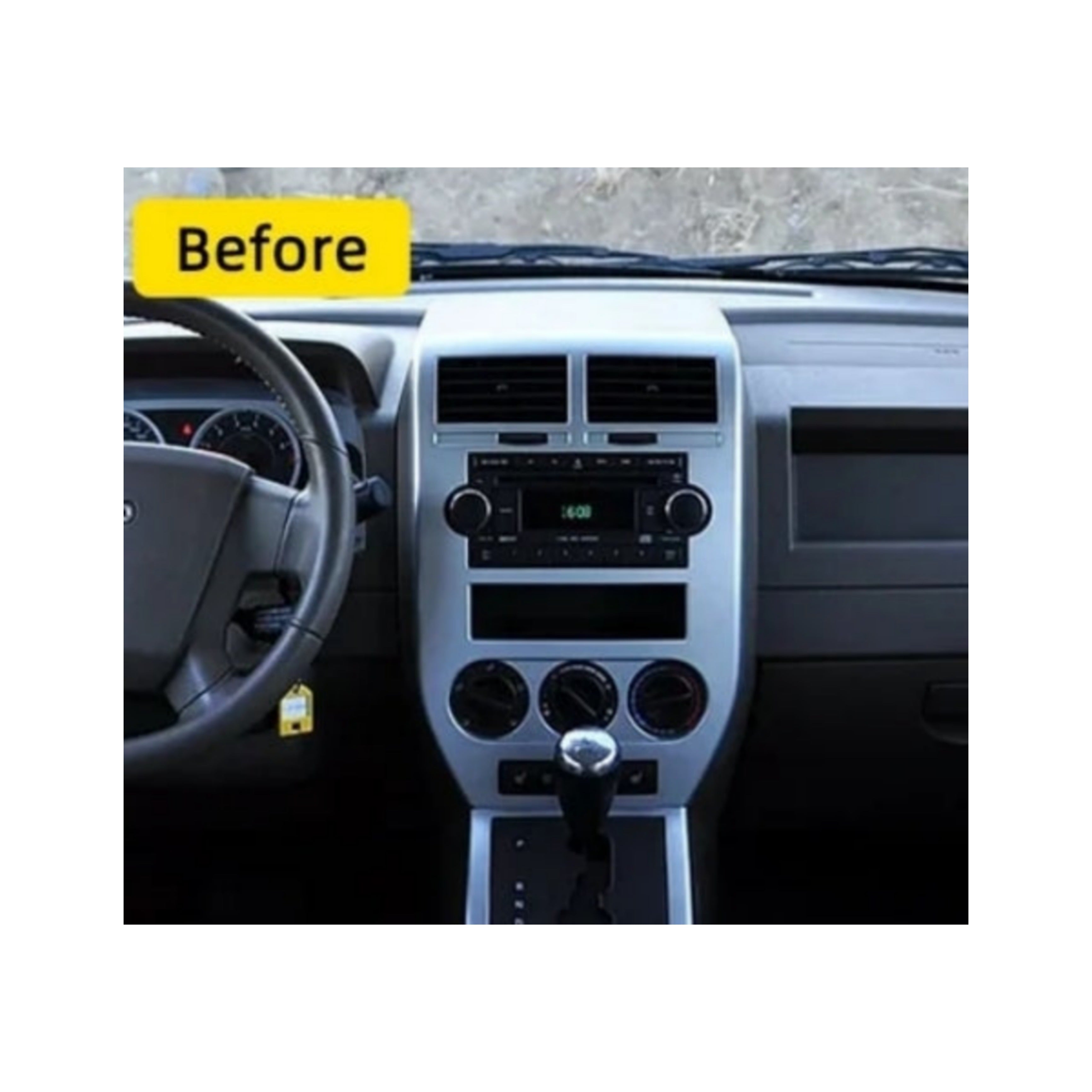 Kit Montaggio Autoradio 10.1"Pollici Jeep Compass (2007-2010) Mascherina, Cablaggio Autoradio Android