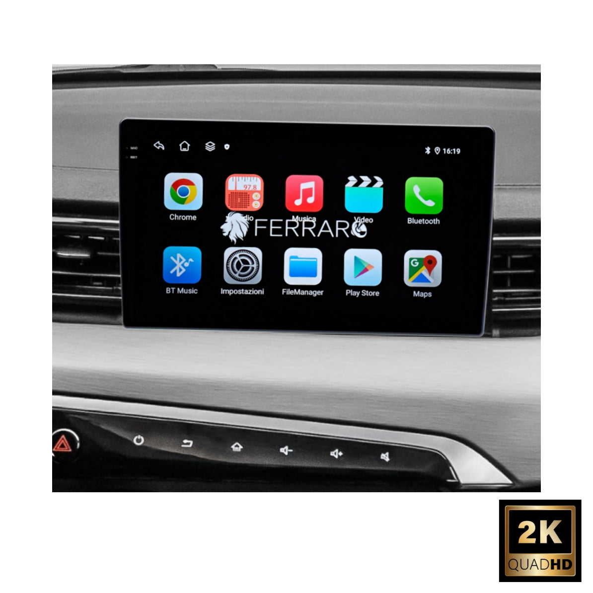 Autoradio per Evo 5 9" | 2019-2021 | Bluetooth | Android | CarPlay | Android Auto | 2GB/4GB/6GB/8GB Ram