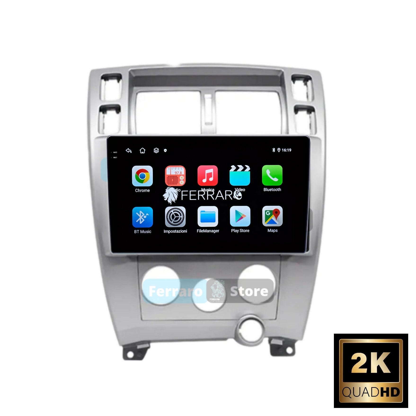 Autoradio per Hyundai Tucson 9" 2K | 2006-2013 | Android | Bluetooth | CarPlay | Android Auto | 12/256GB Ram