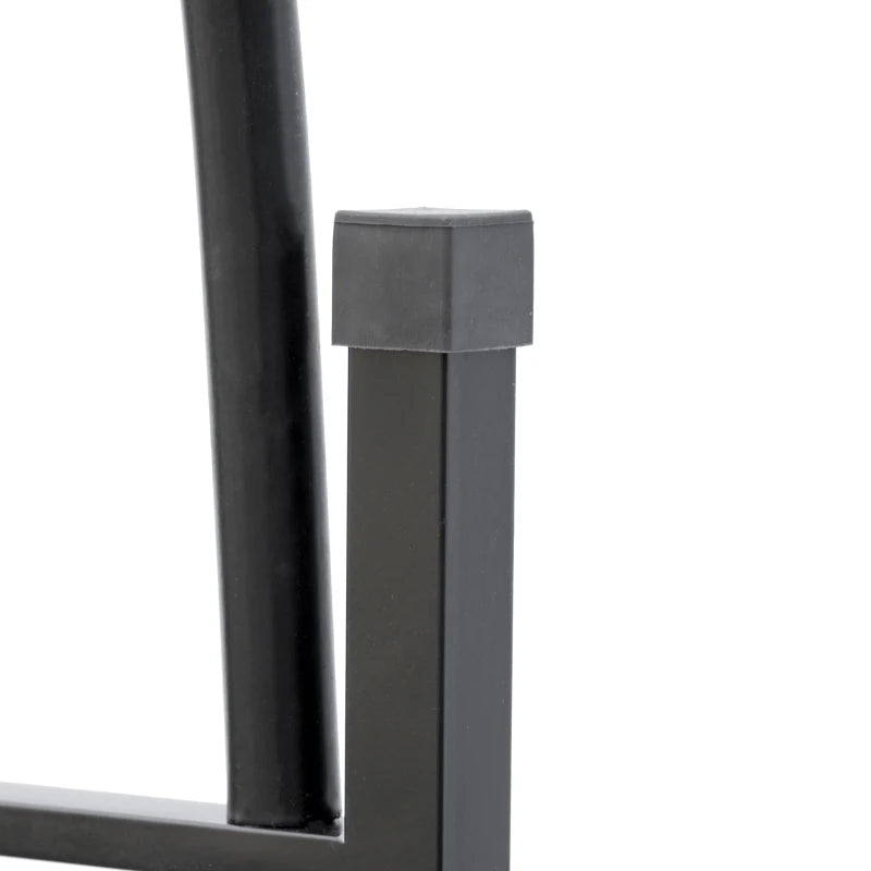 Outsunny Archetto da Giardino per Piante Rampicanti e Decorazioni, Metallo Nero, 157x40x223cm