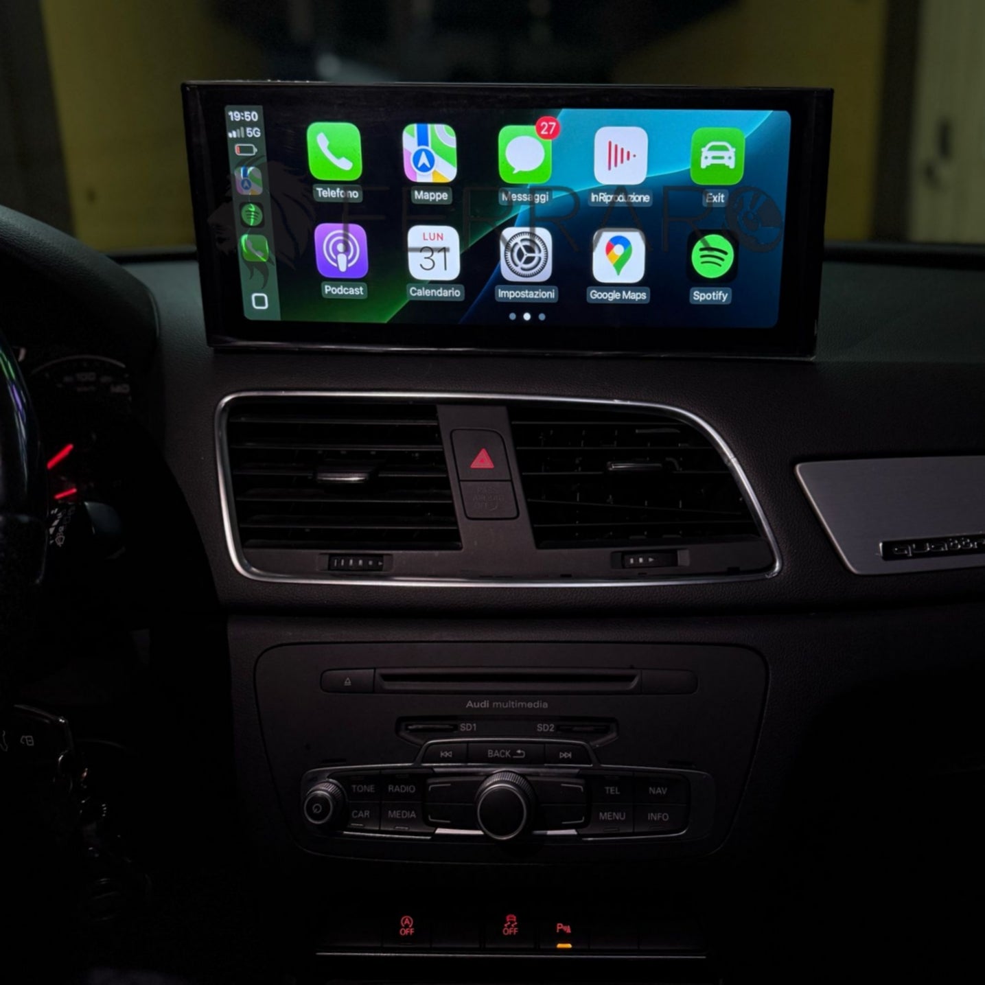 Autoradio per Audi Q3 | 12.3" | 2012-2018 | Android | Bluetooth | CarPlay | Android Auto | 4/64GB Ram