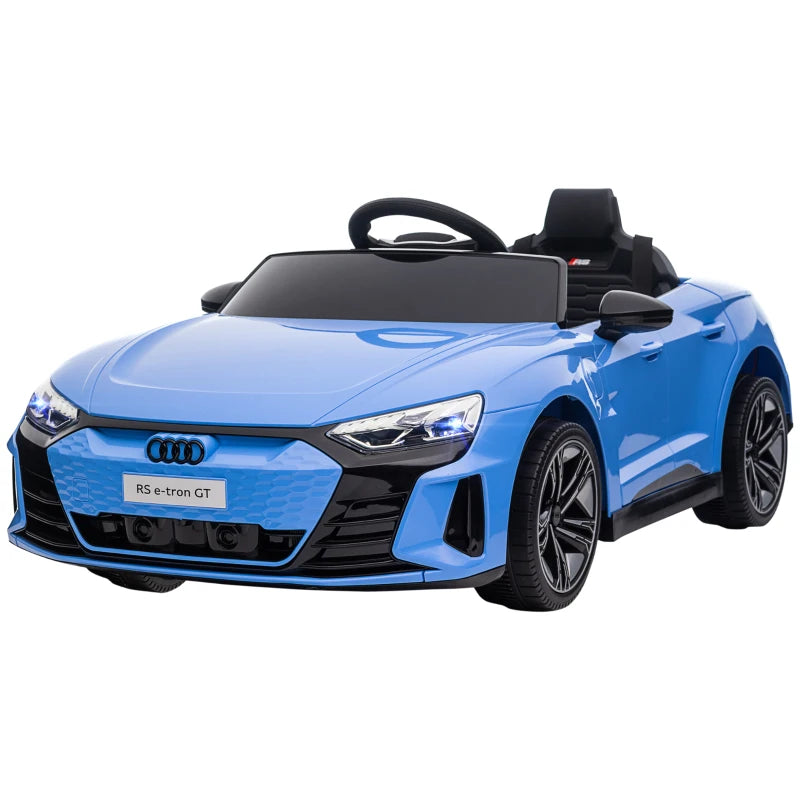 HOMCOM Auto Elettrica per Bambini 3-5 Anni con Telecomando, Sospensioni e Clacson, 103x58x41 cm, Blu e Nero
