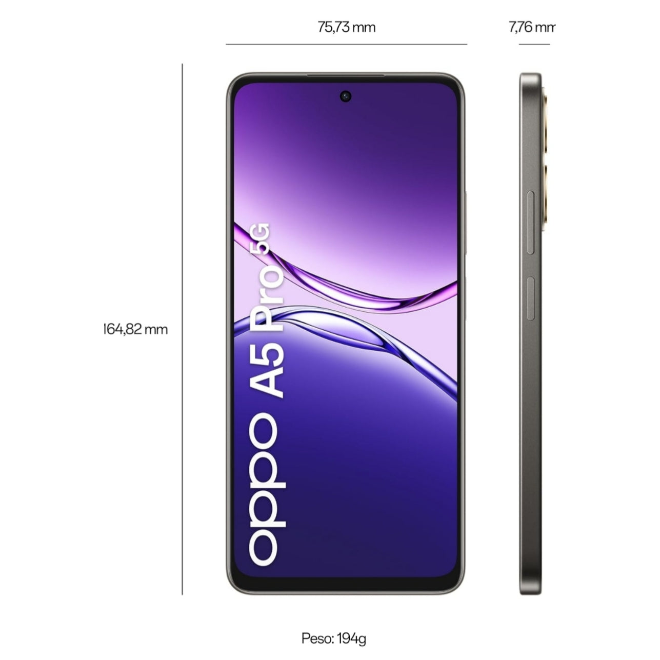 OPPO A5 Pro 5G, 6.67", 8/256GB, TIM