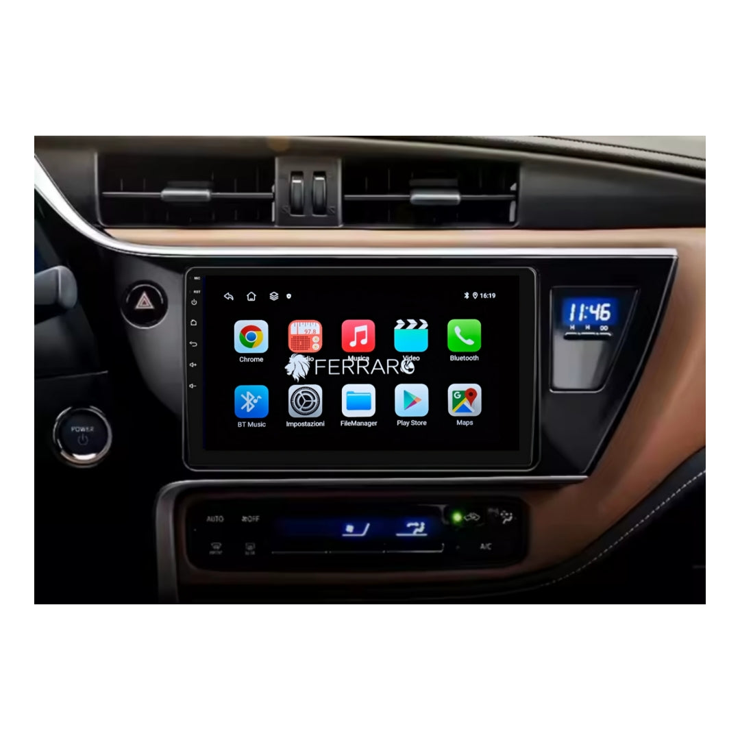 Autoradio per Toyota Corolla Altis Auris 11 E170, E180 9" | 2017-2018 | Android | Bluetooth | CarPlay | Android Auto | 2GB/4GB/6GB/8GB Ram