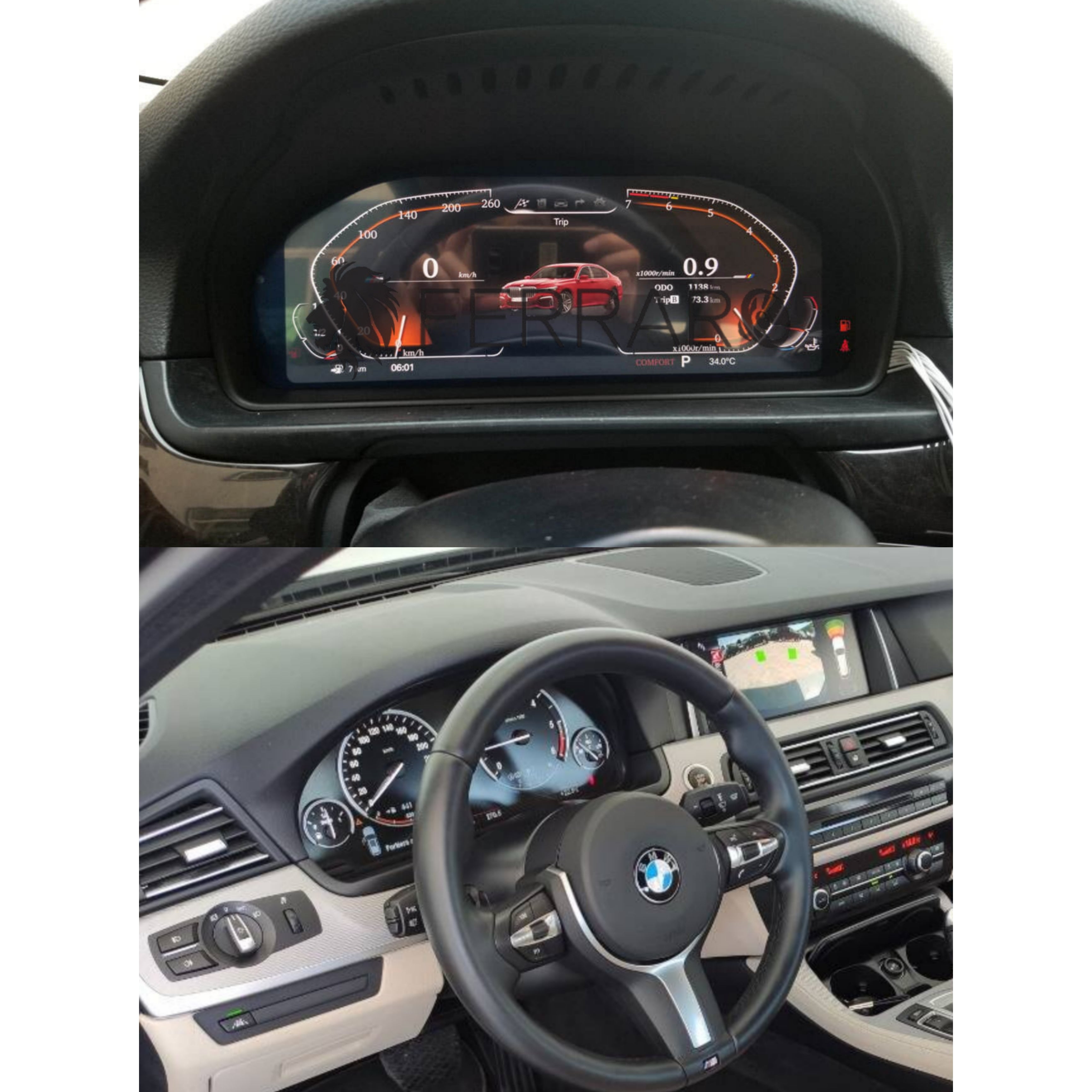 Virtual CockPit 12.3" | BMW Serie 5, F10, F11, F18 (2009-2016) | HD Ultra