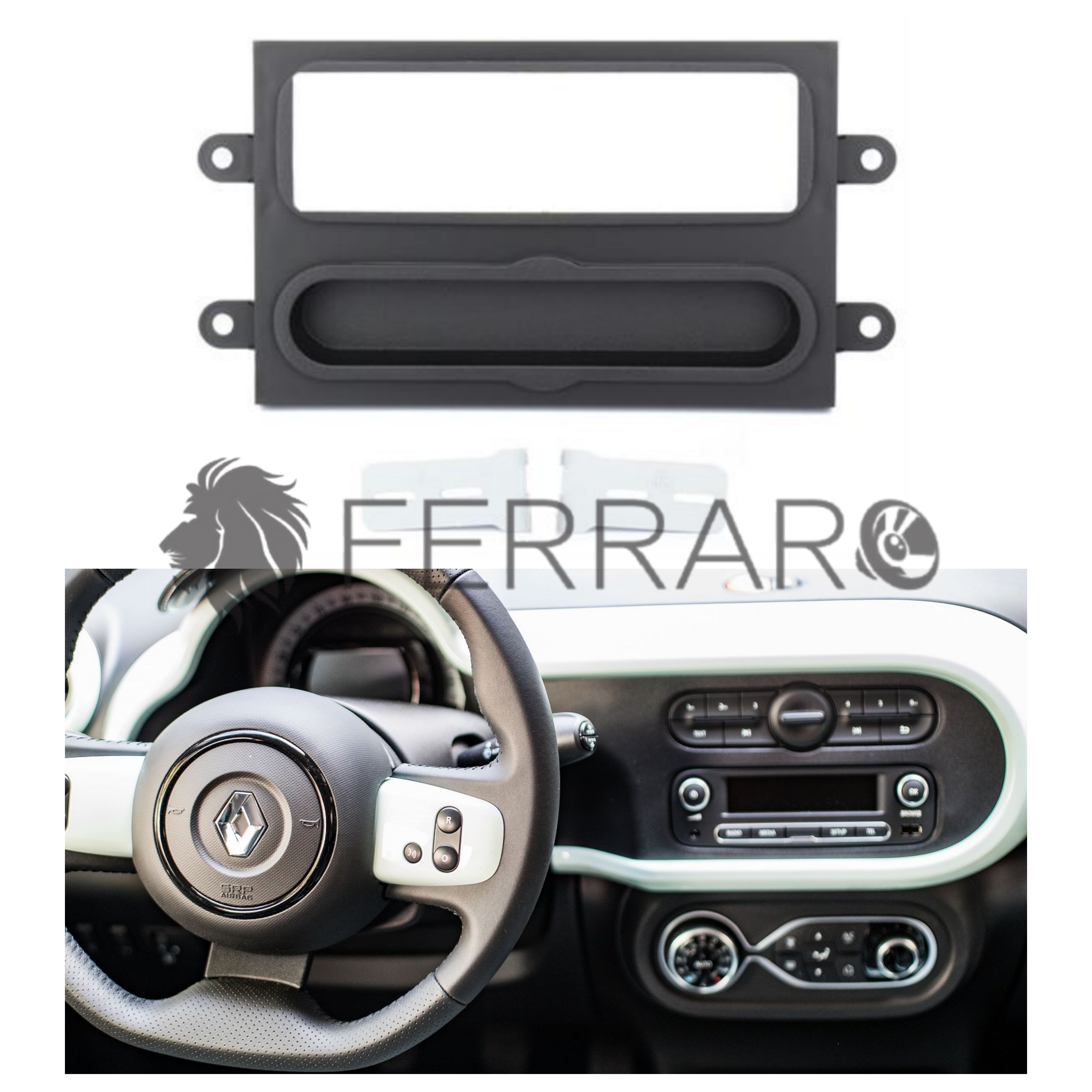 Radio cover, 1DIN, Renault Twingo from 2014