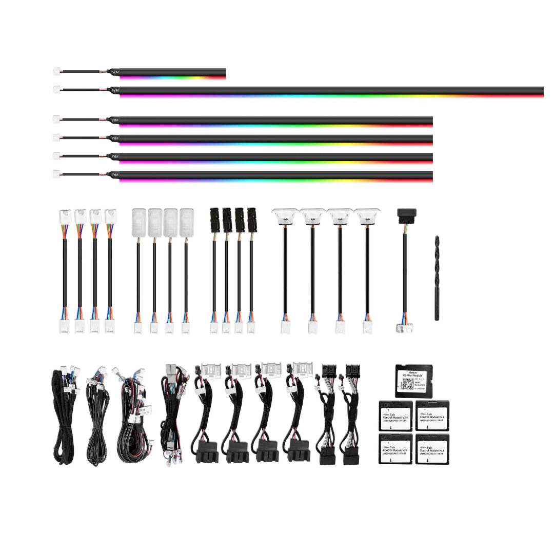 Ambient Light per Volkswagen VW T-Roc (2018-2022), 64 Colori RGB