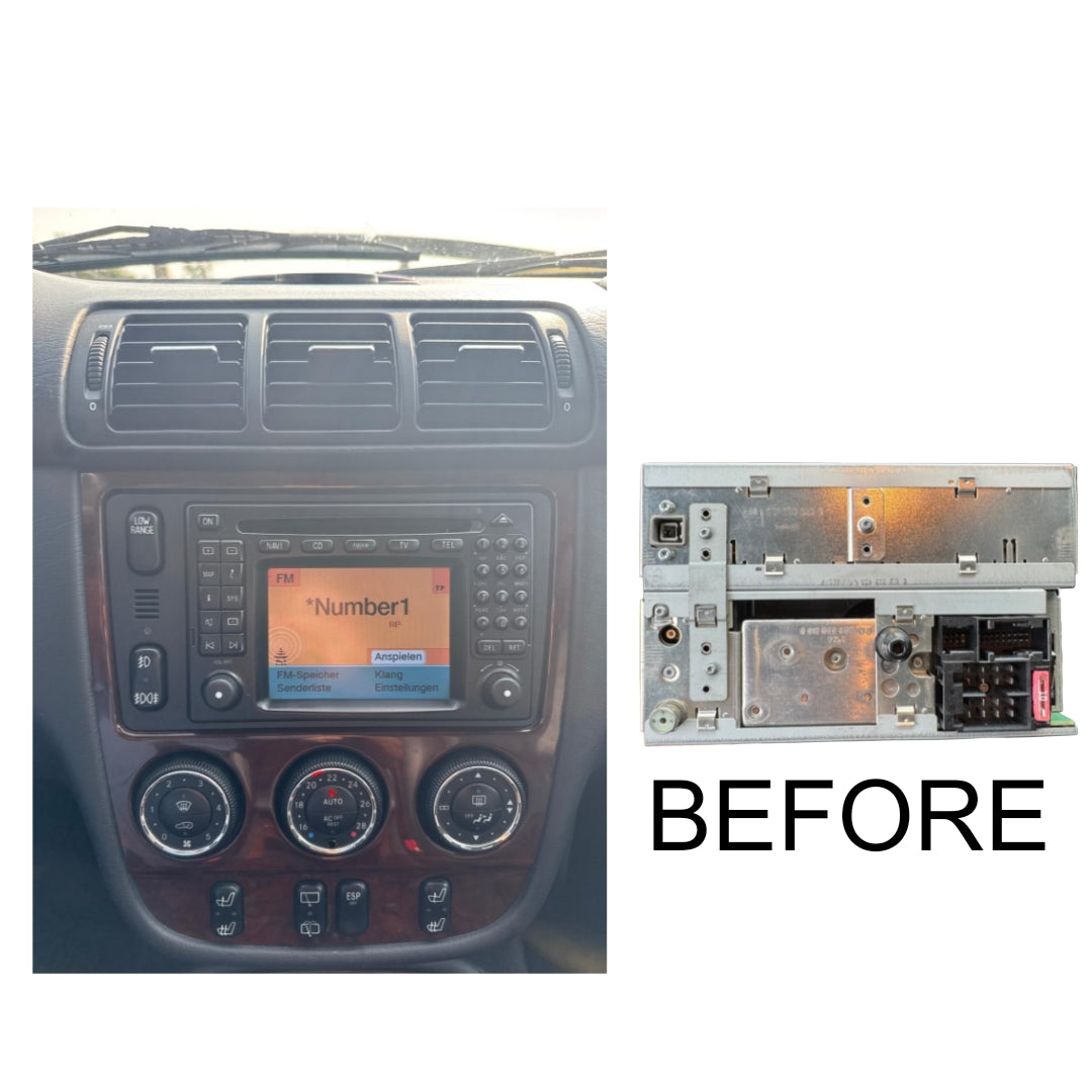 (PRENOTA) Autoradio per Mercedes ML W163 9" (2002-2005) Android, Bluetooth, CarPlay, Android Auto, 2GB/4GB/6GB/8GB Ram