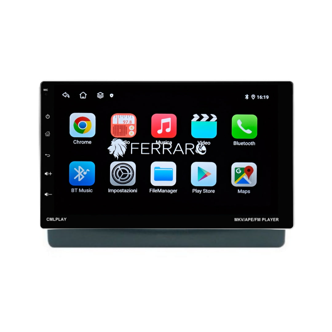 Autoradio per Ford Fiesta | Focus MK1 1Din 9" | 1995-2004 | Android | Bluetooth | Estraibile | CarPlay | Android Auto | 2/32GB Ram