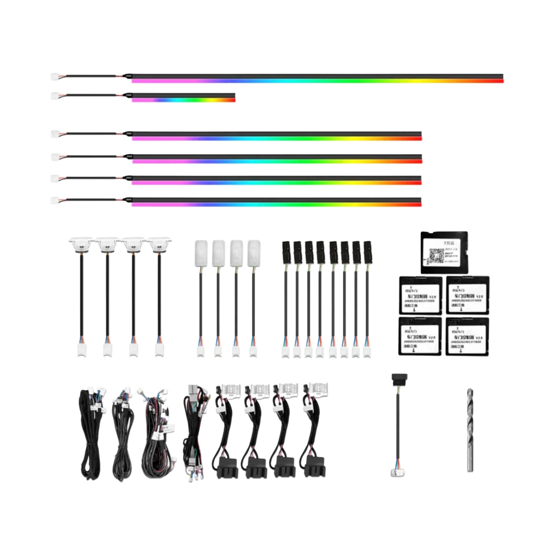 Ambient Light per Volkswagen Polo MK6 (2018>), 64 Colori RGB