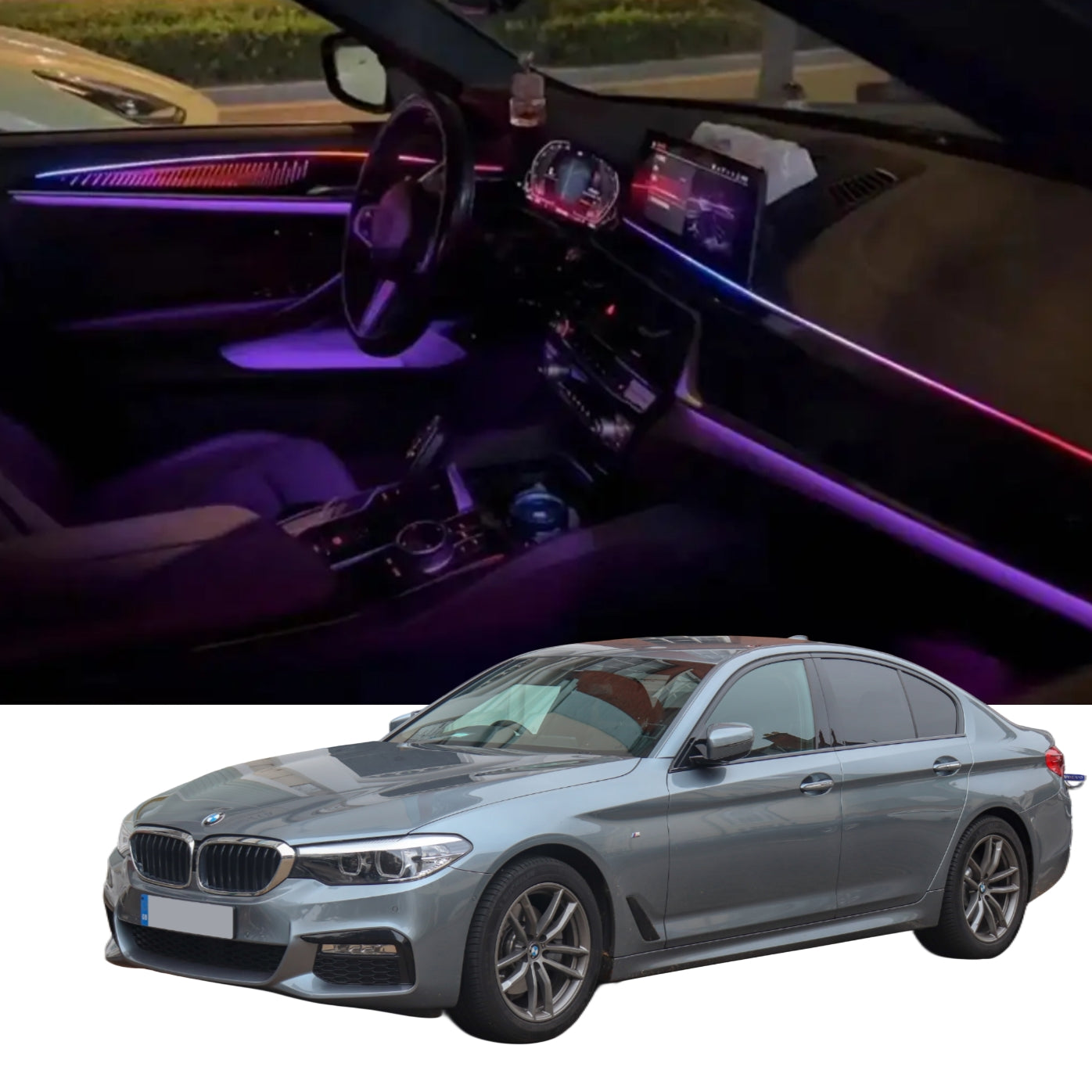 Ambient Light per BMW Serie 5 G30 (2019-2023), 64 Colori RGB