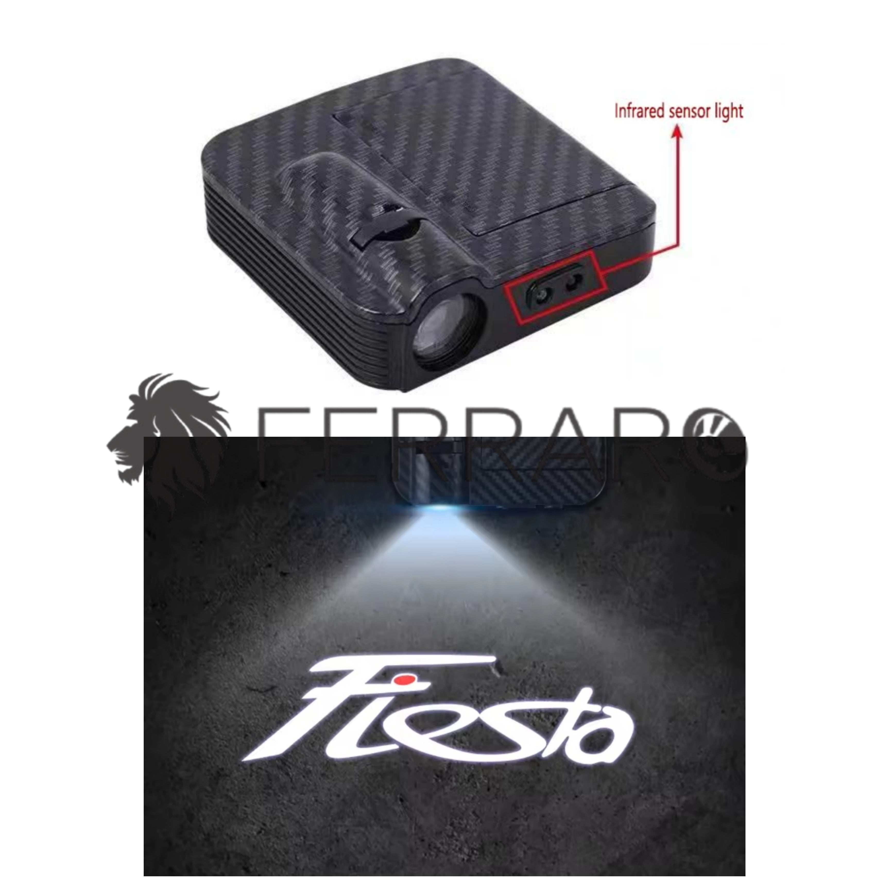 Luce Cortesia Ford Fiesta | Universale | Adesivo | Batteria (NO INCL.)