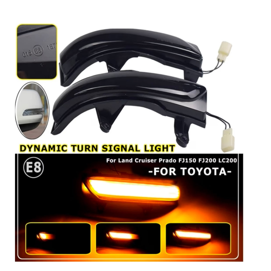Specchietti Laterali Led per Toyota LC200, FJ200 Prado FJ150 (2010-2021), Plug and Play